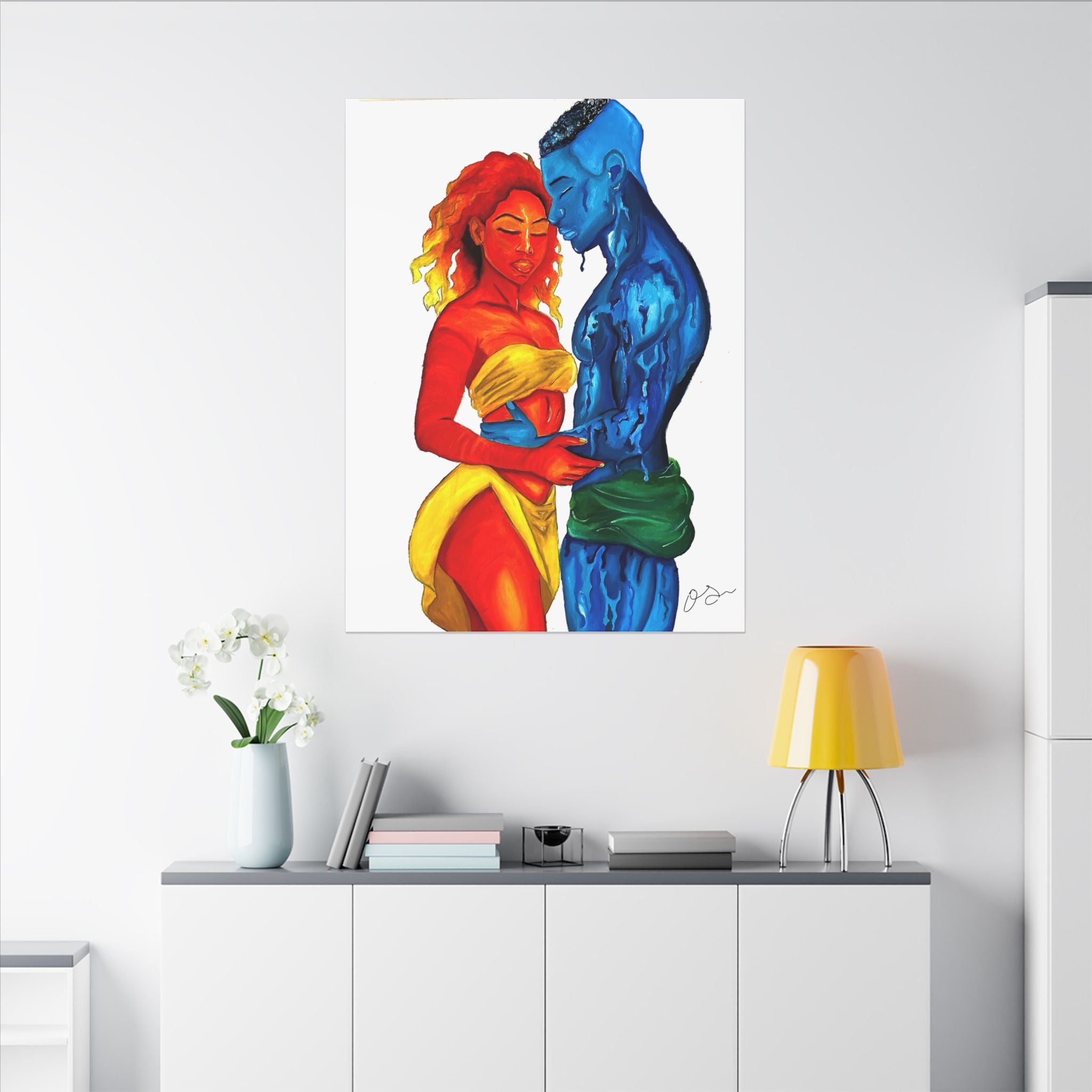 A Love Worth Evaporating For (Painted | White Background)