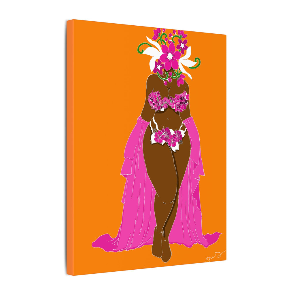 Woman and Her Garden (White outline | digital drawn)