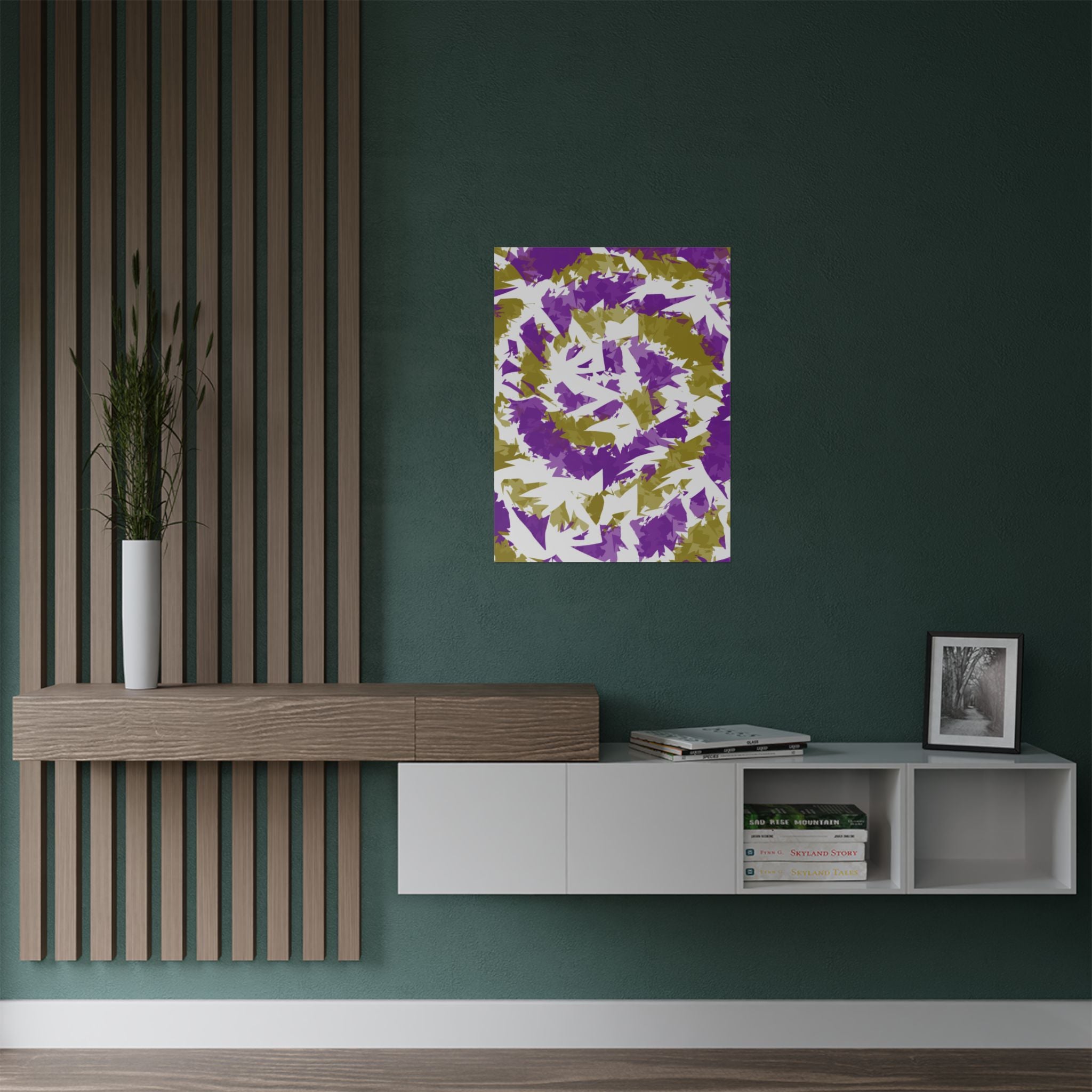 Yellow Purple Spiral (Poster)