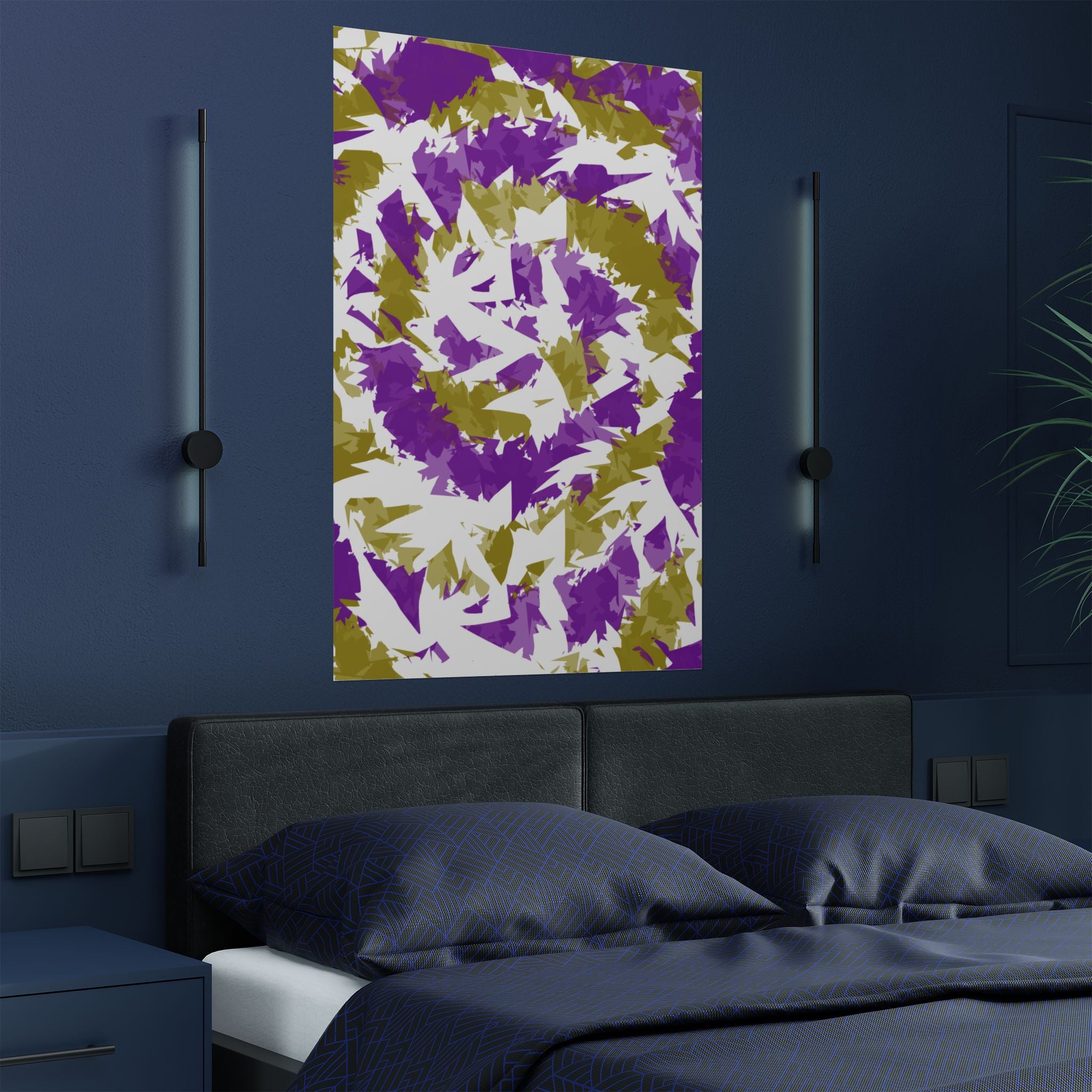 Yellow Purple Spiral (Poster)
