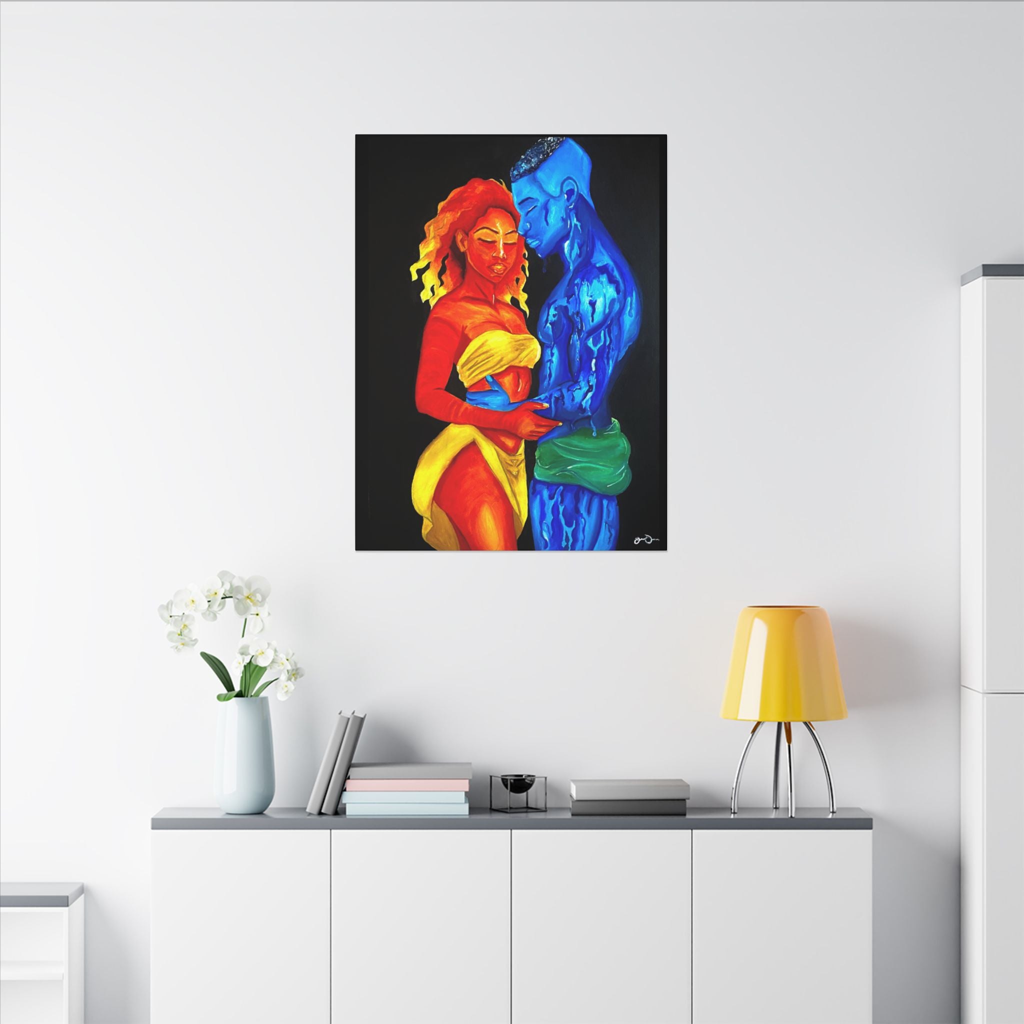 A Love Worth Evaporating For (Painted | Black Background)