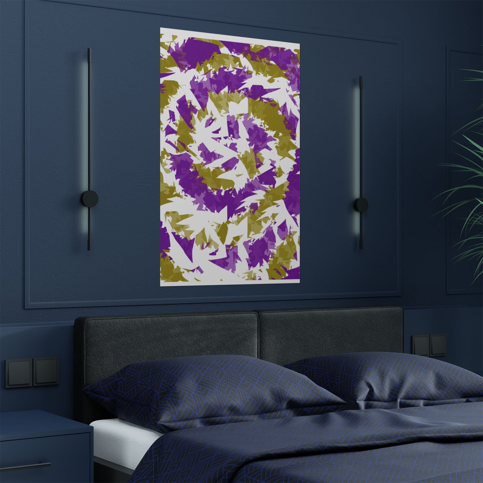 Yellow Purple Spiral (Poster)