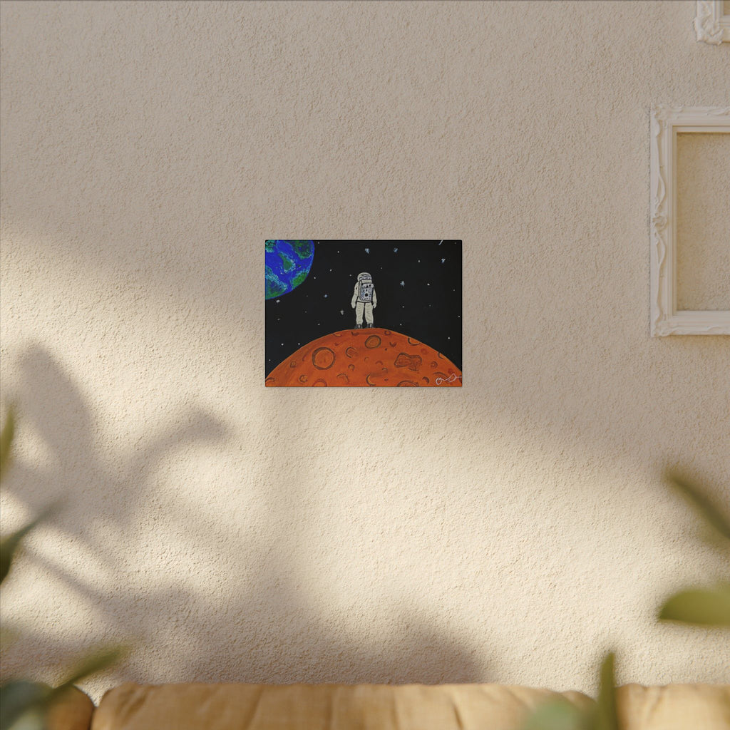 Man on the Orange Moon (Painted)