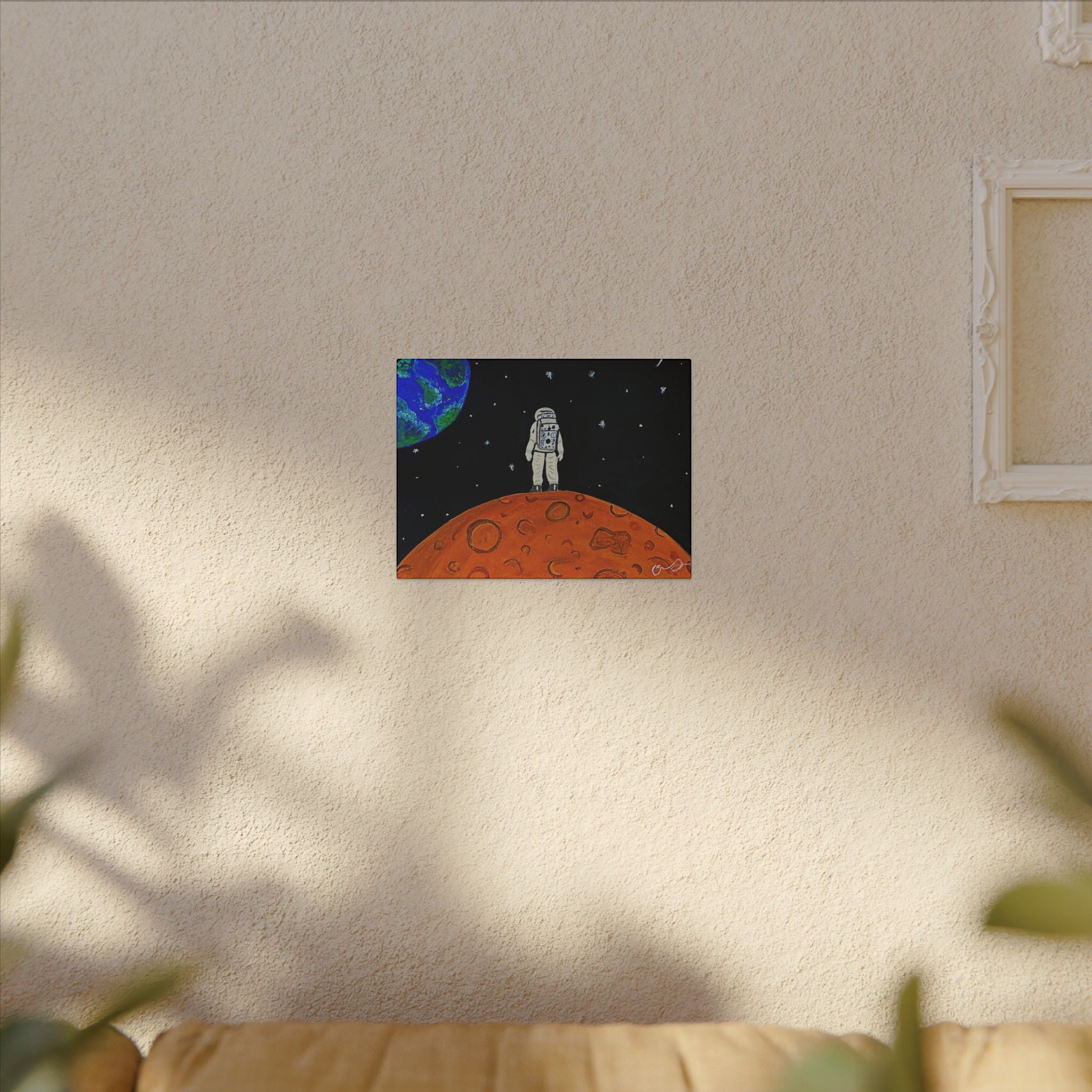 Man on the Orange Moon (Painted)
