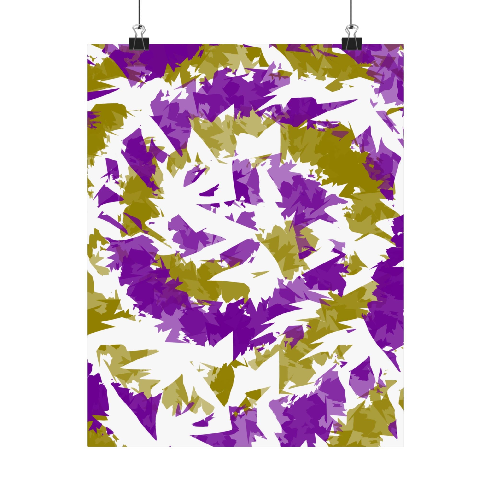 Yellow Purple Spiral (Poster)