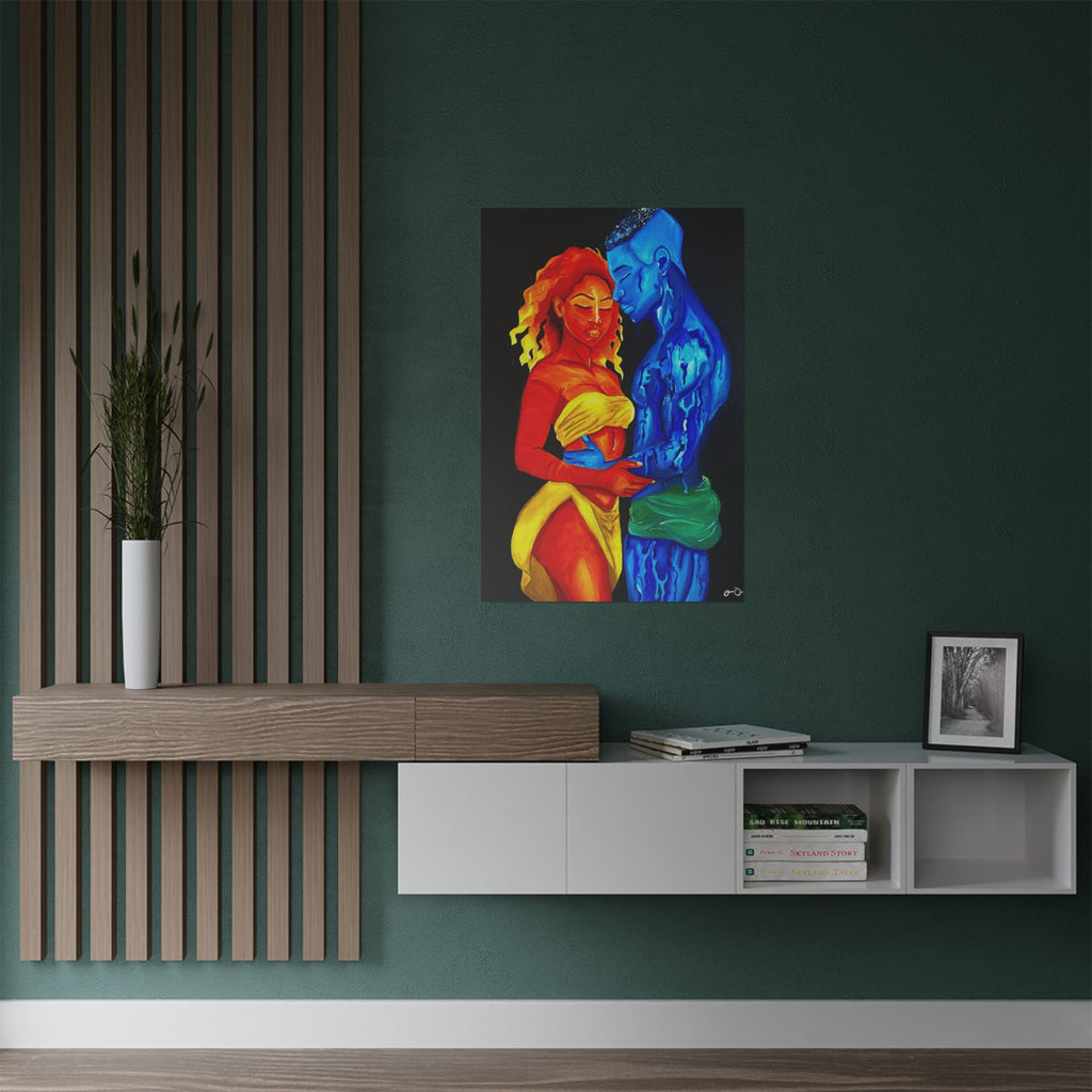 A Love Worth Evaporating For Poster (Black Background)