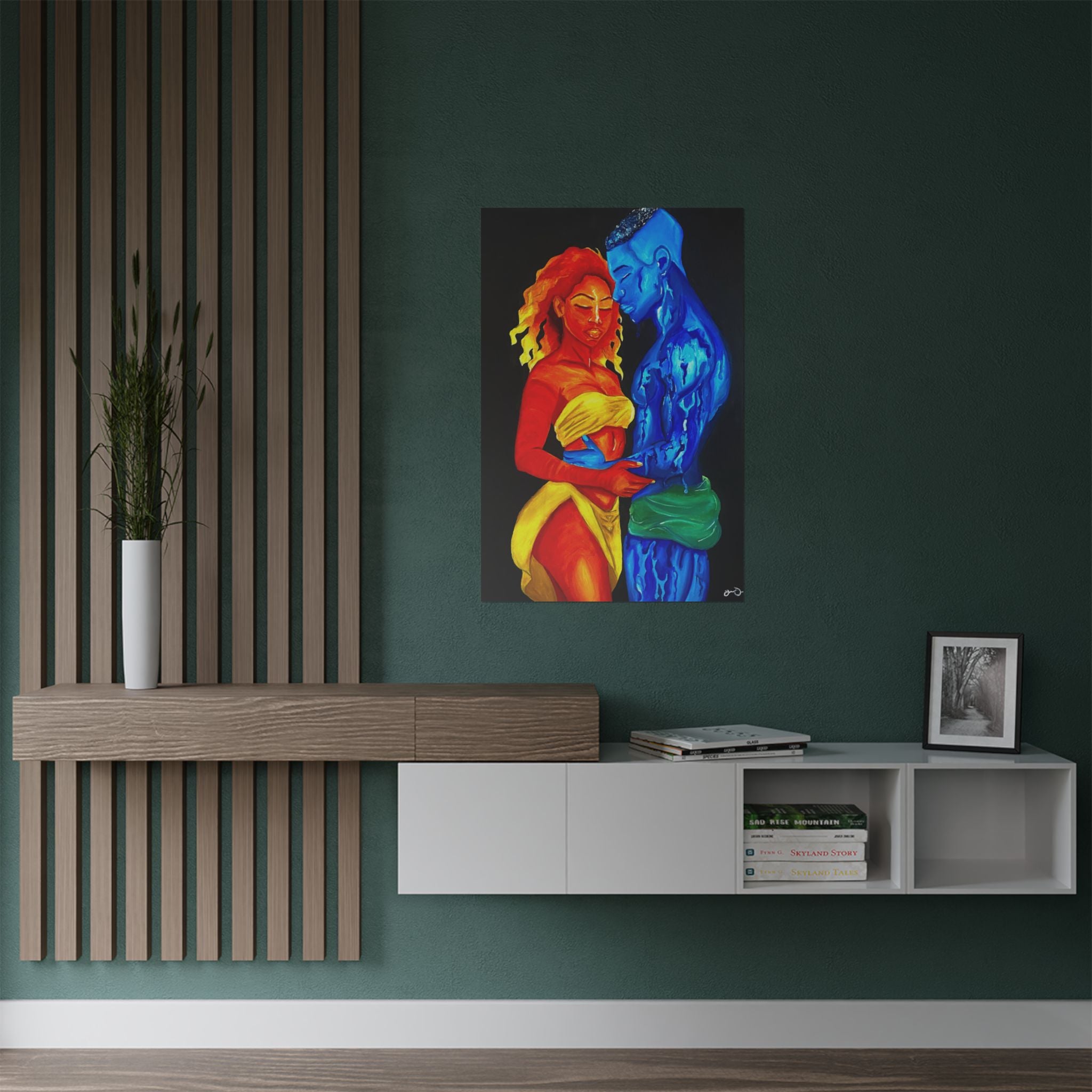 A Love Worth Evaporating For Poster (Black Background)