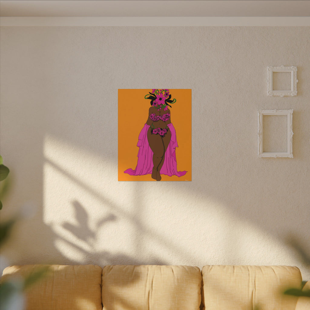 Woman and Her Garden ( Black outline | Digital Drawn)