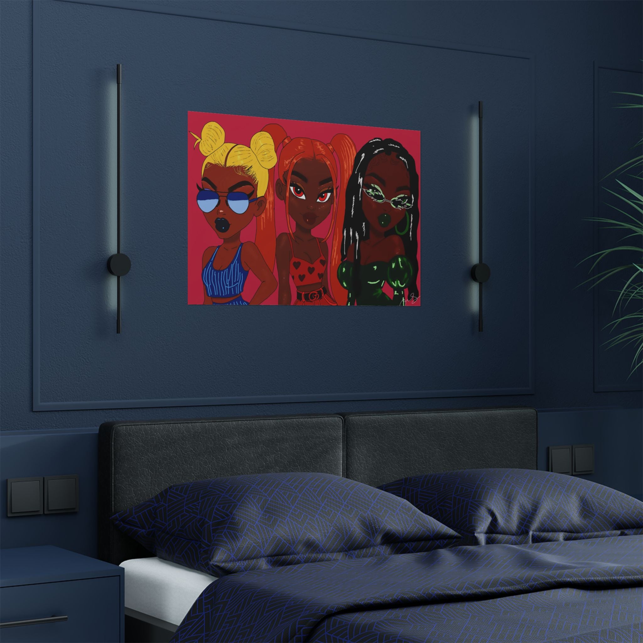 Bratz x Powerpuff Girls Poster (Digital Drawn)