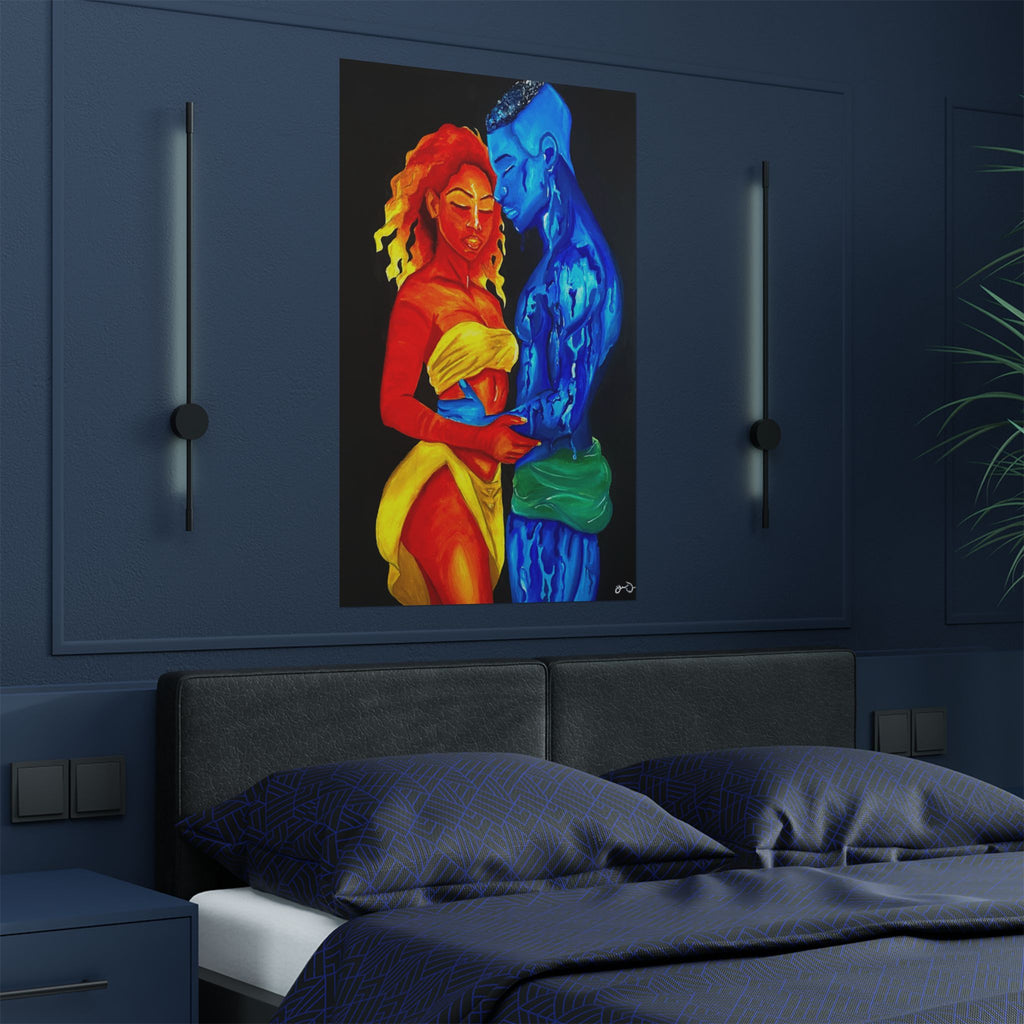 A Love Worth Evaporating For Poster (Black Background)