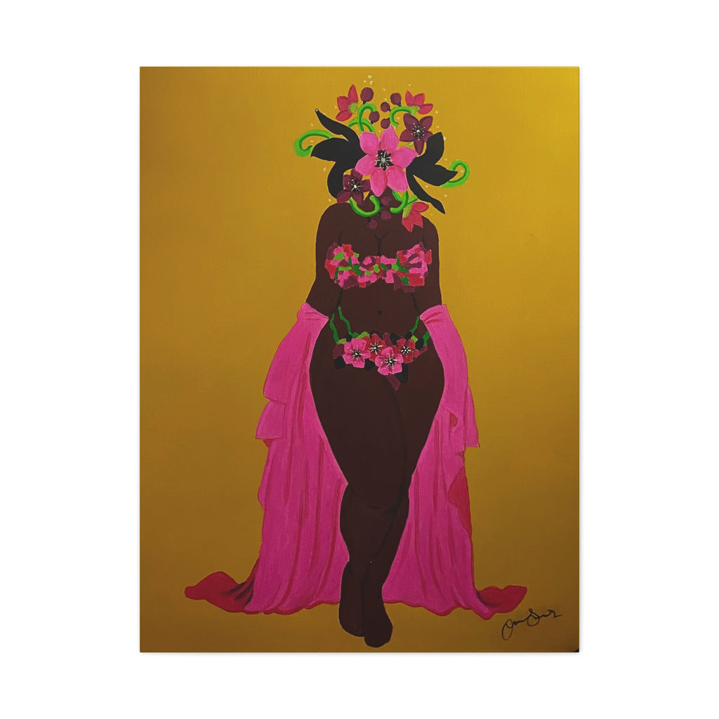 Woman and Her Garden (Painted)