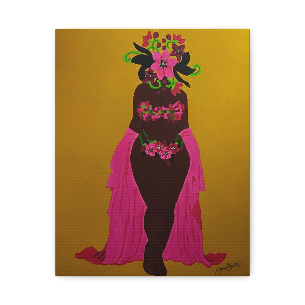 Woman and Her Garden (Painted)