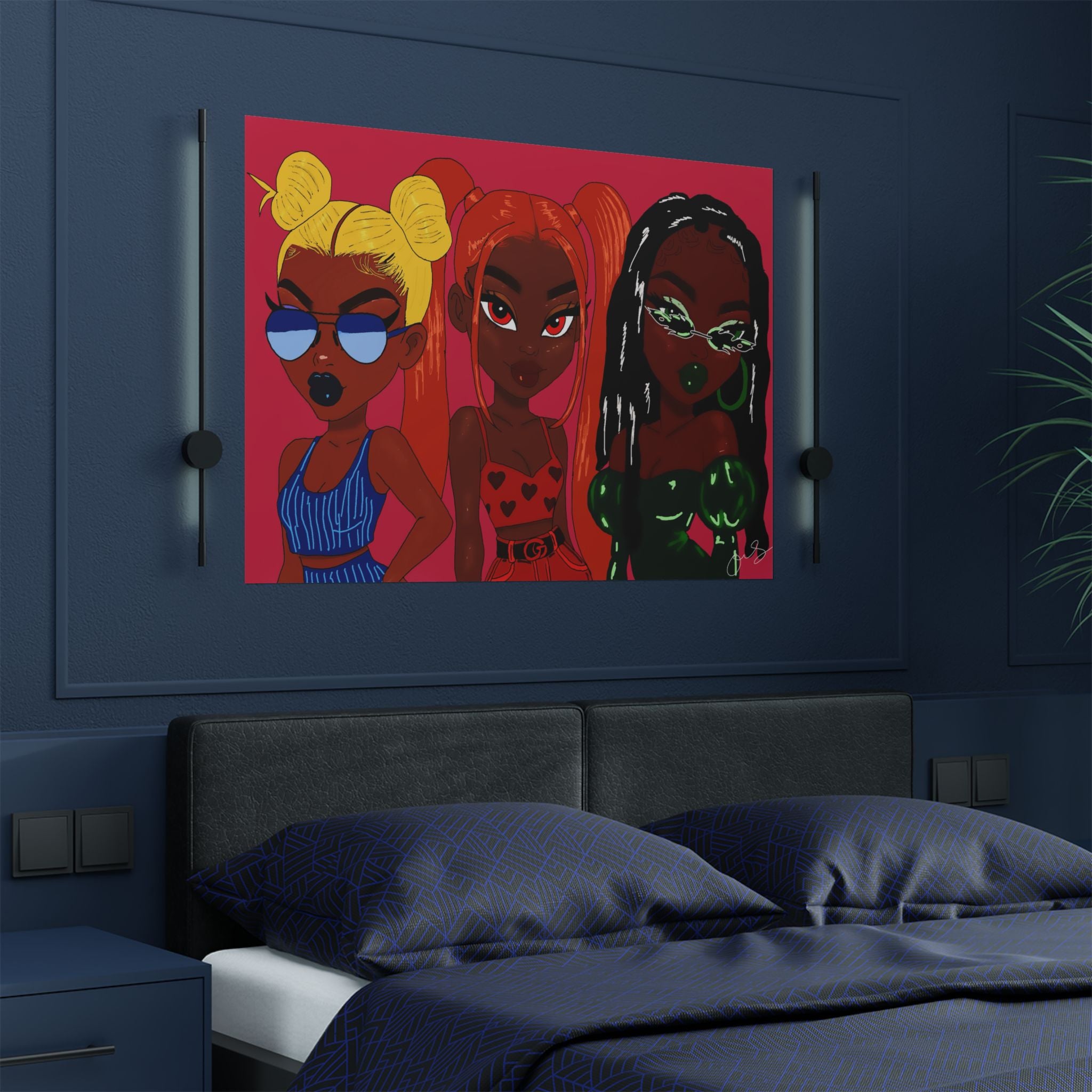 Bratz x Powerpuff Girls Poster (Digital Drawn)