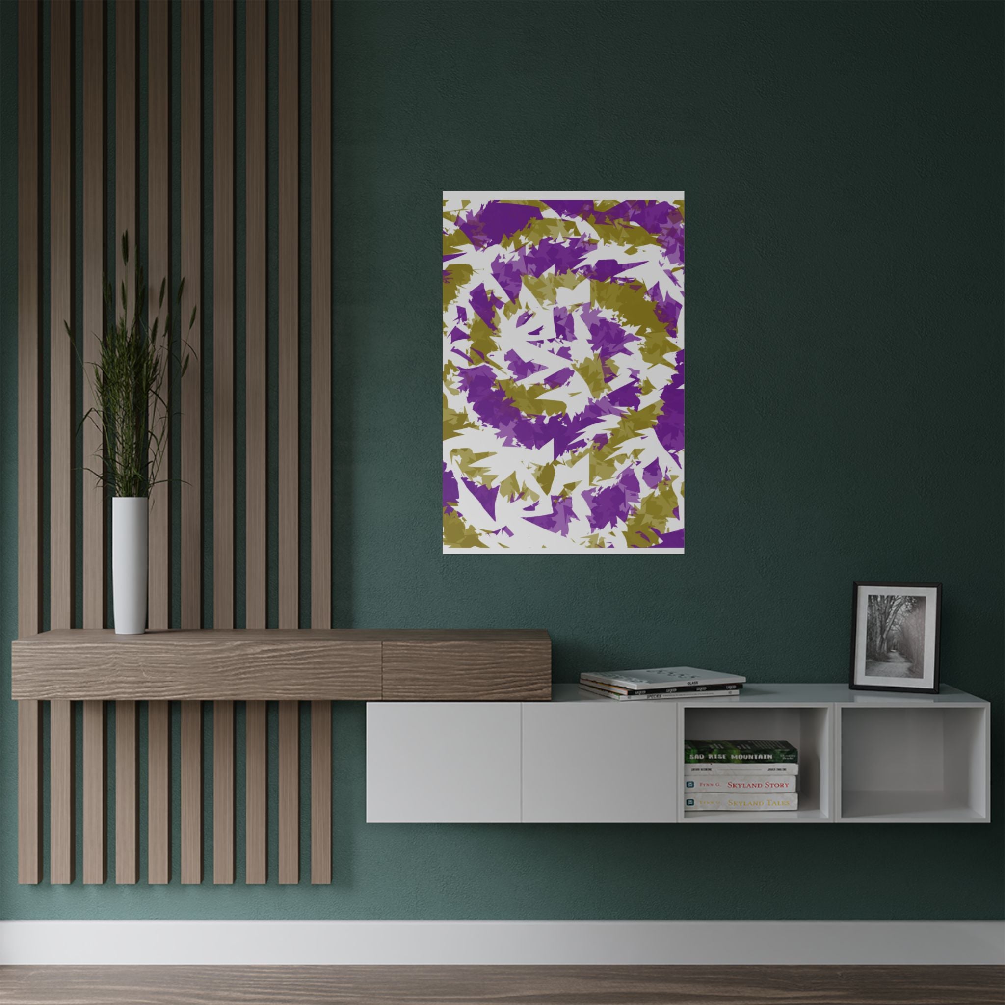 Yellow Purple Spiral (Poster)