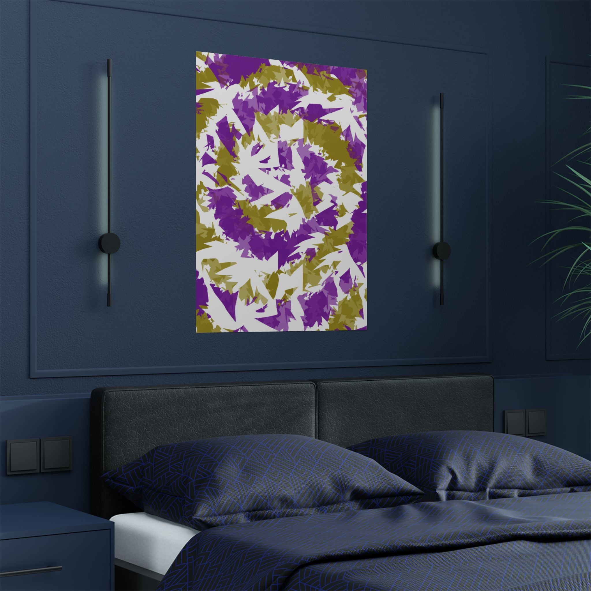 Yellow Purple Spiral (Poster)