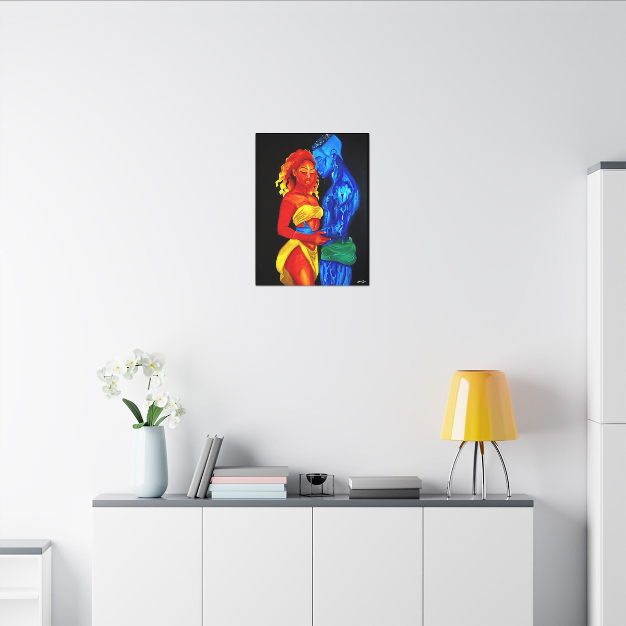 A Love Worth Evaporating For (Painted | Black Background)