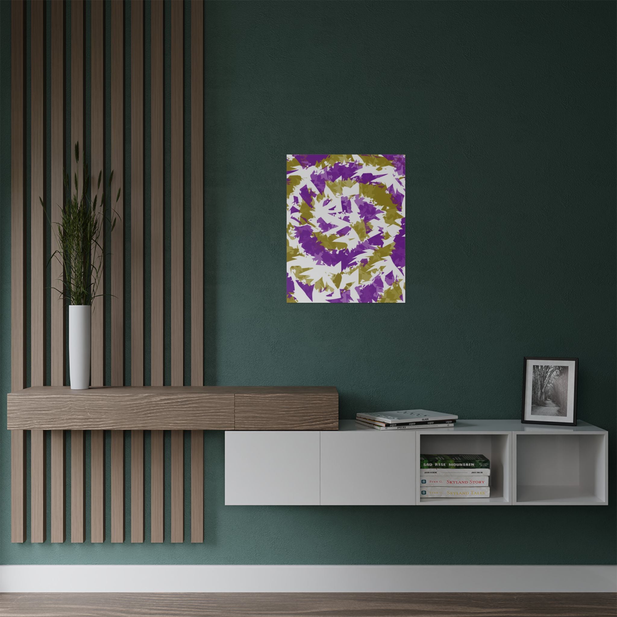 Yellow Purple Spiral (Poster)