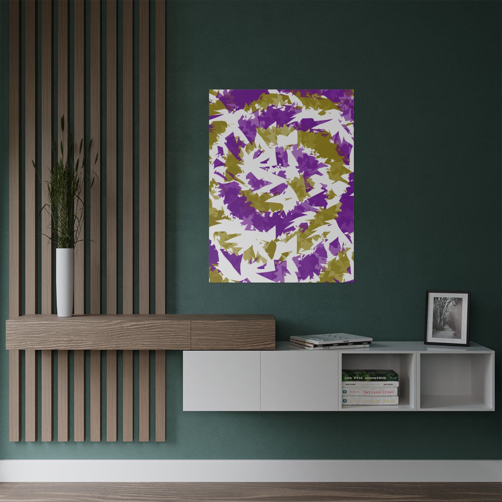 Yellow Purple Spiral (Poster)