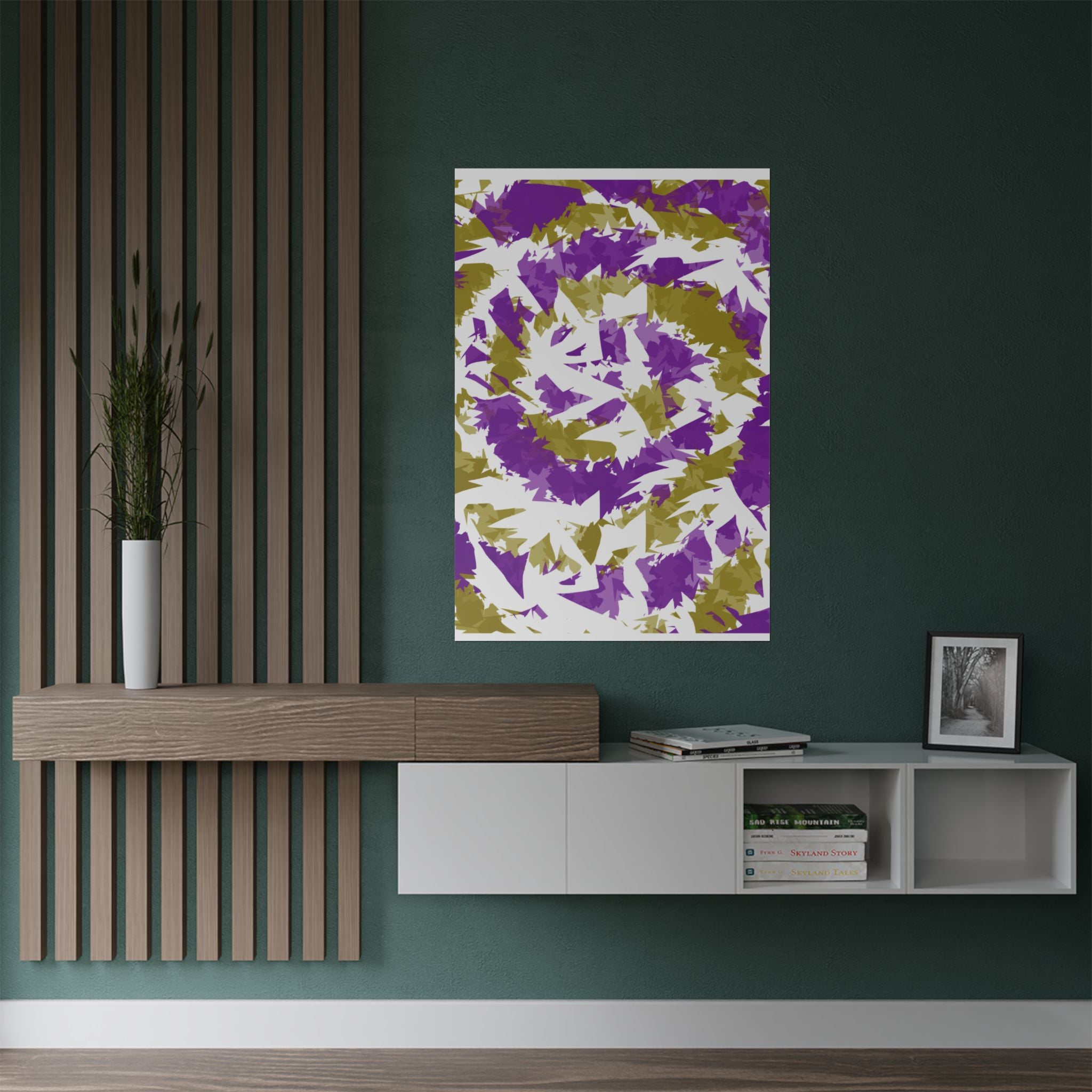 Yellow Purple Spiral (Poster)
