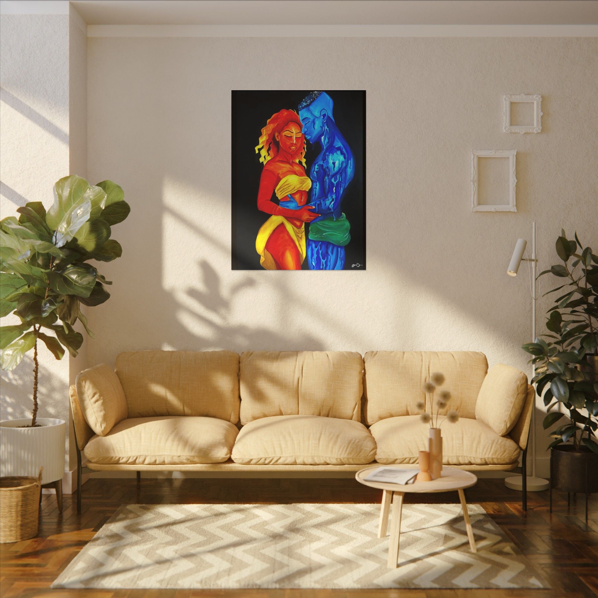 A Love Worth Evaporating For (Painted | Black Background)