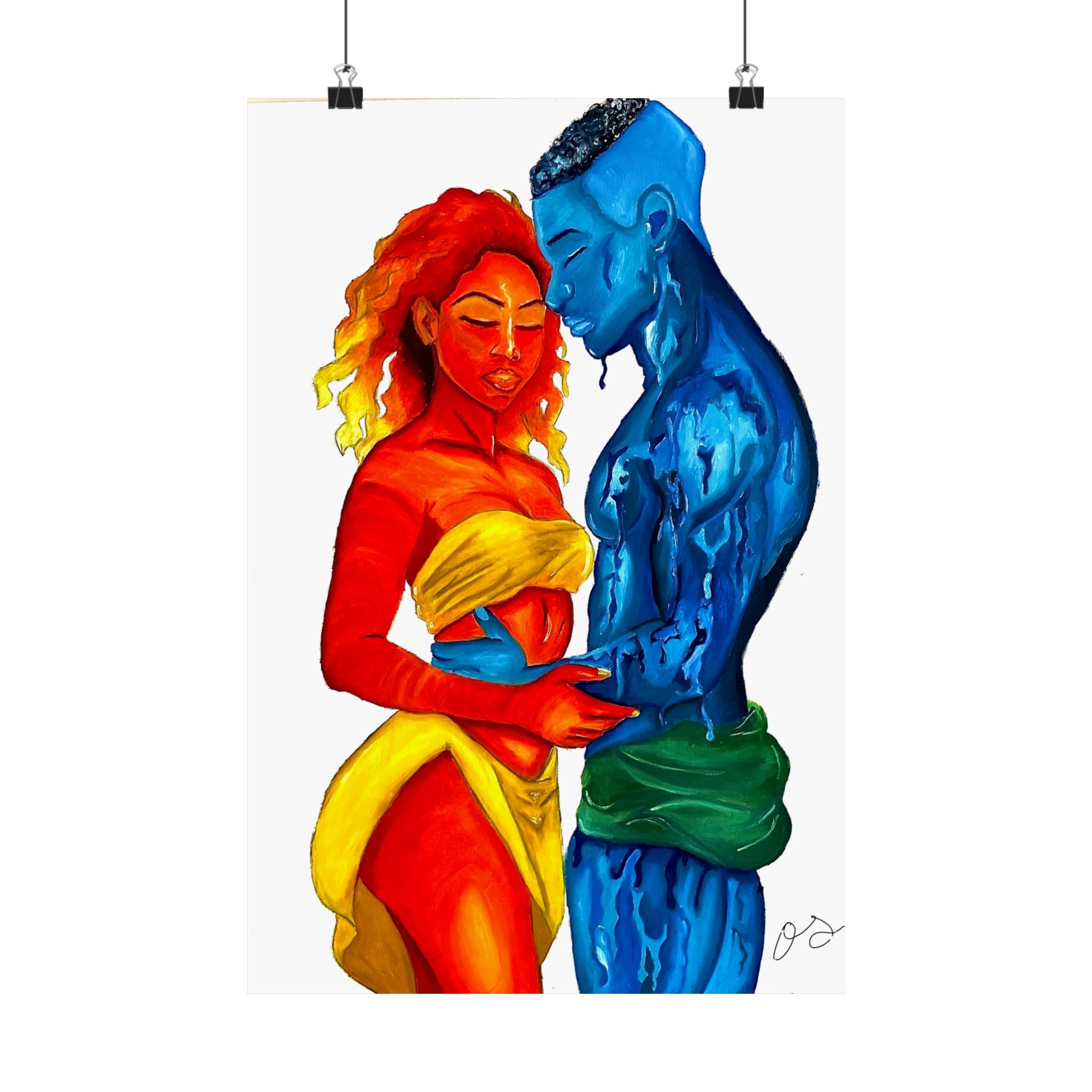 A Love Worth Evaporating For Poster (White Background)