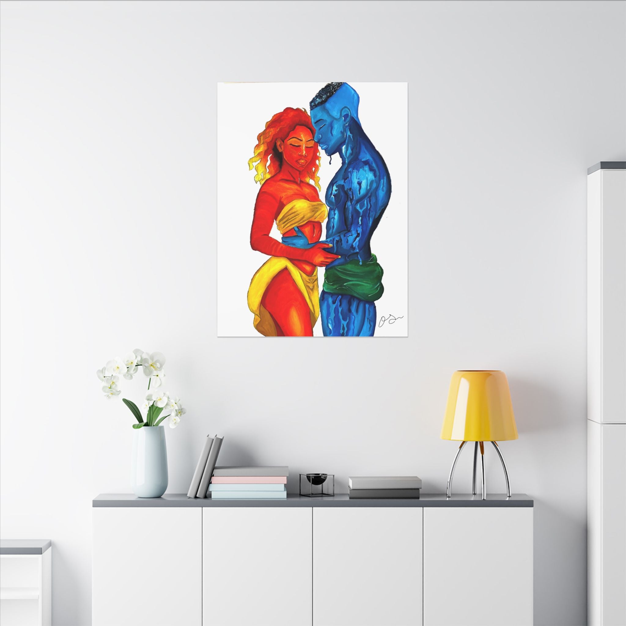A Love Worth Evaporating For (Painted | White Background)