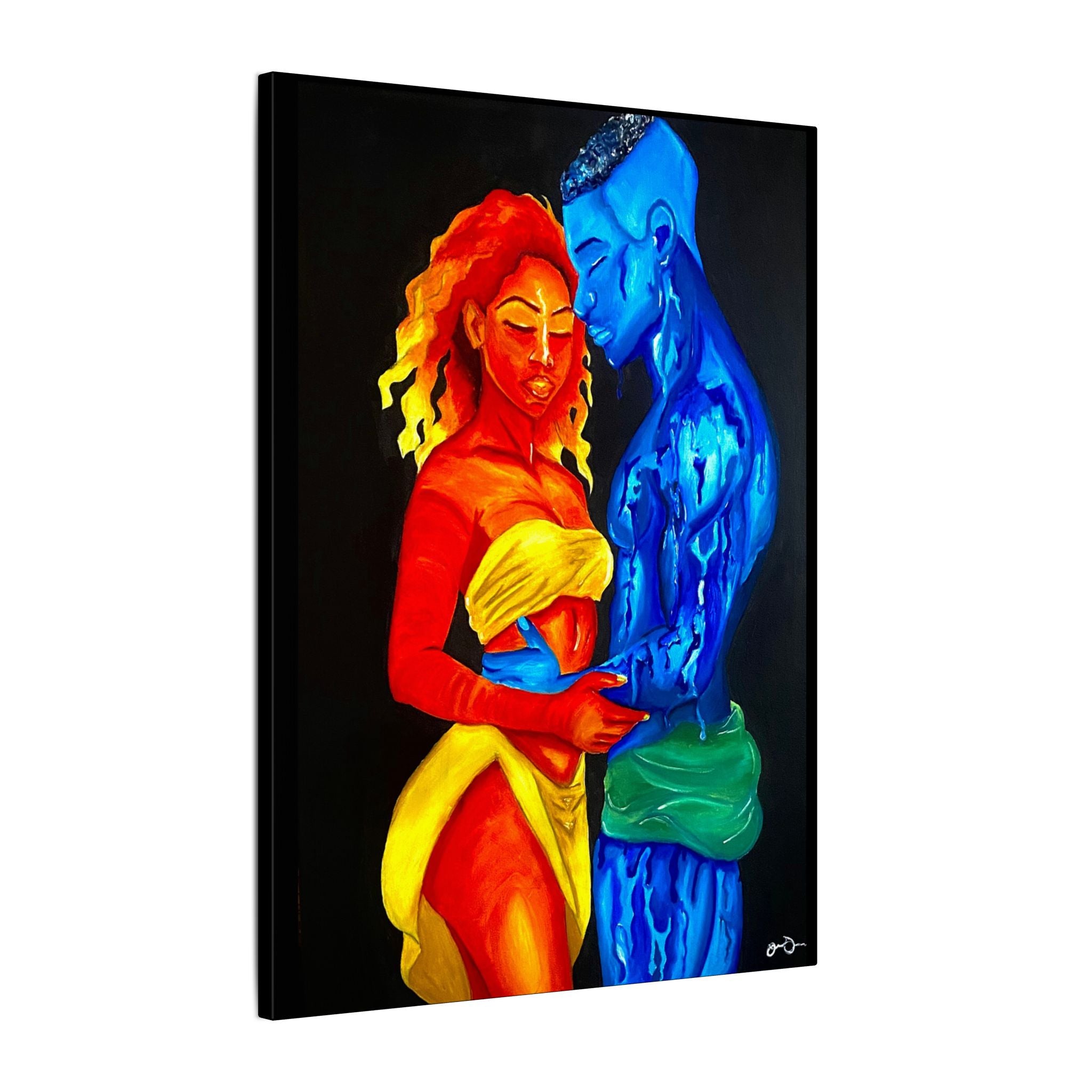 A Love Worth Evaporating For (Painted | Black Background)