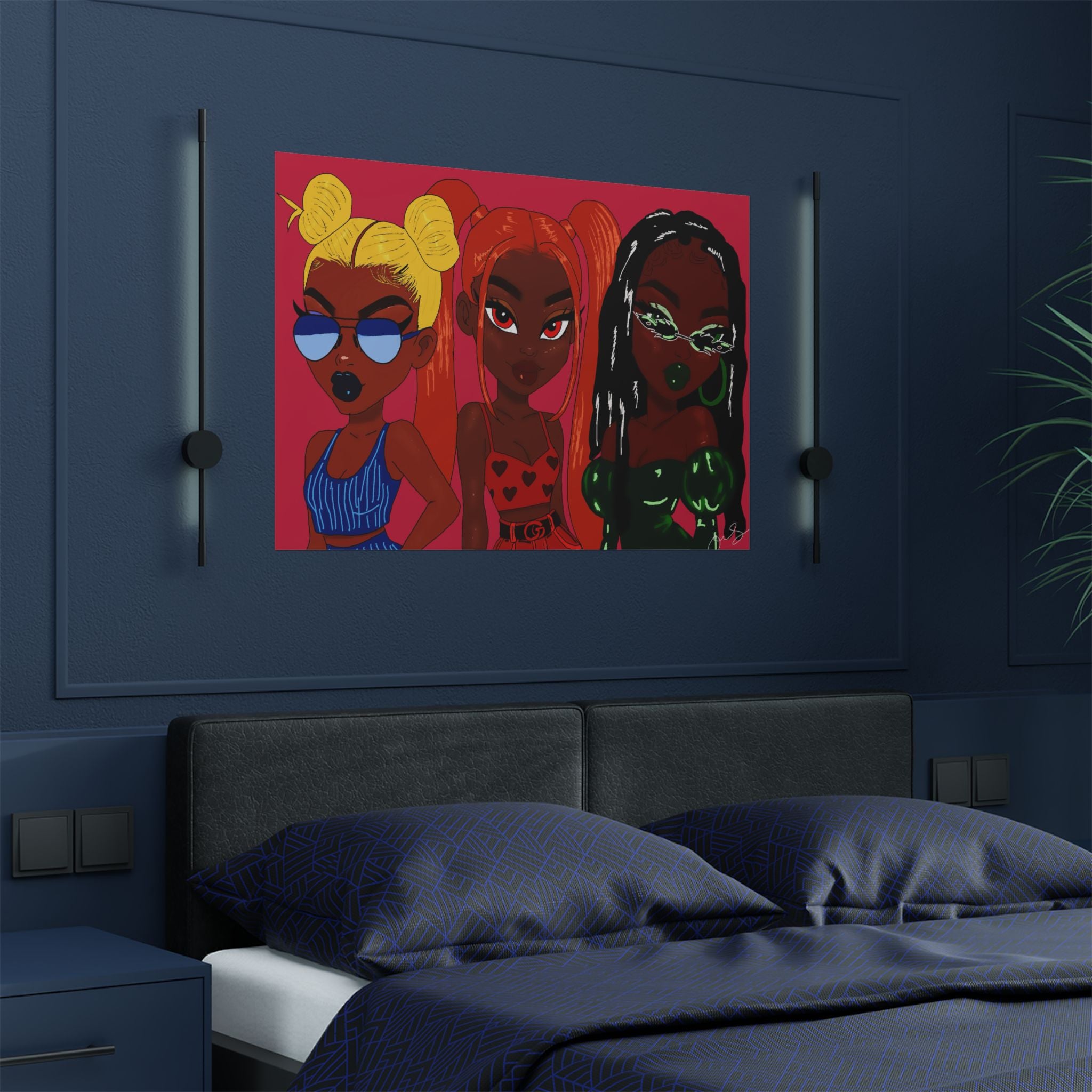 Bratz x Powerpuff Girls Poster (Digital Drawn)