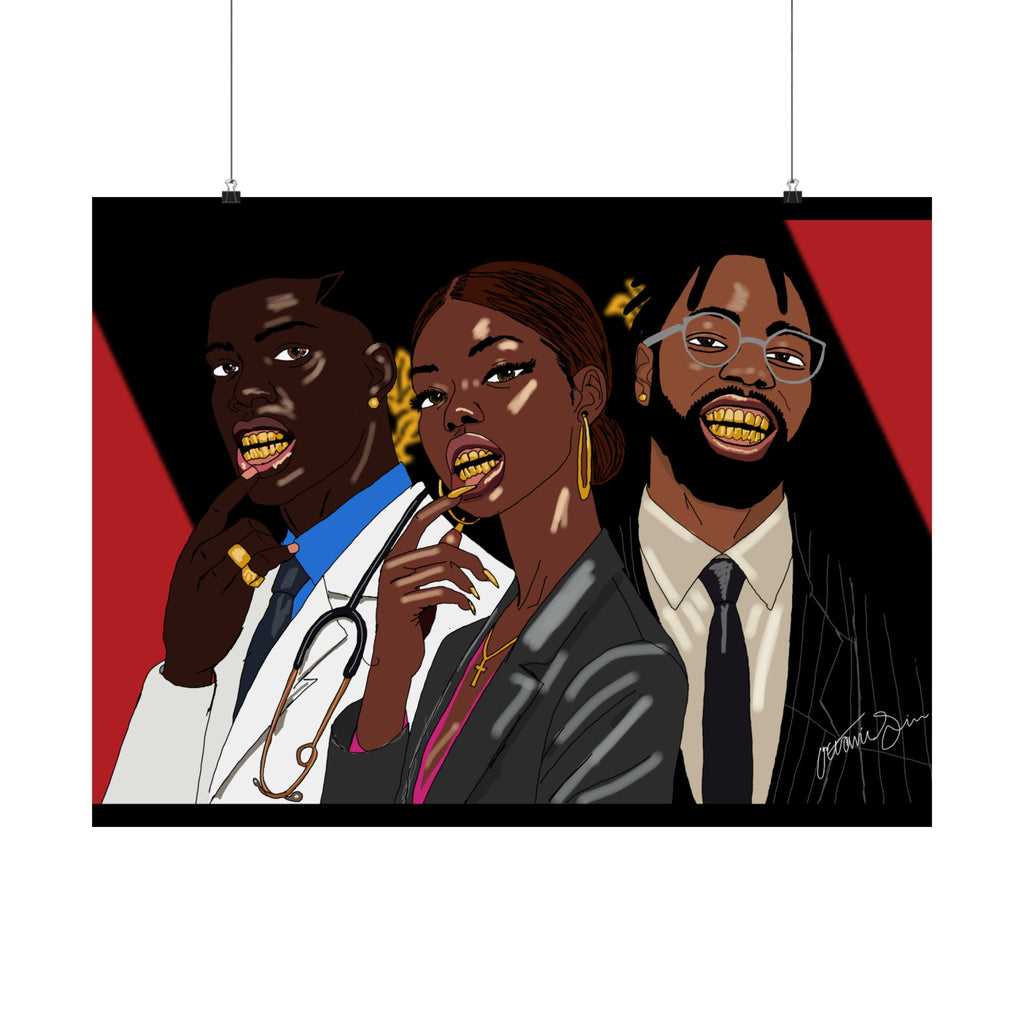 Success Outside the Culture digital drawn Poster