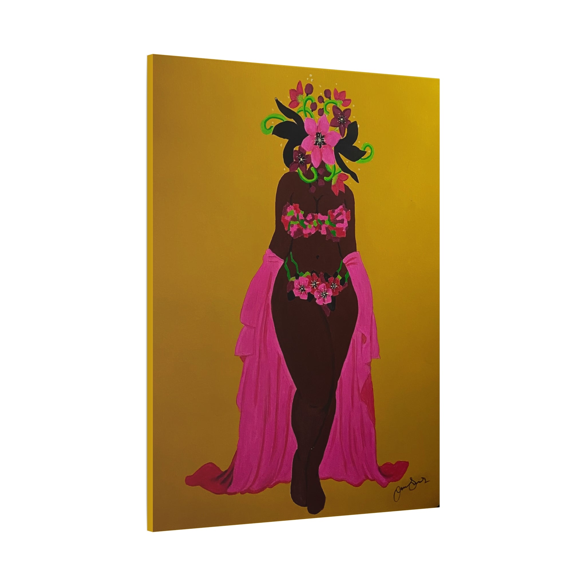 Woman and Her Garden (Painted)