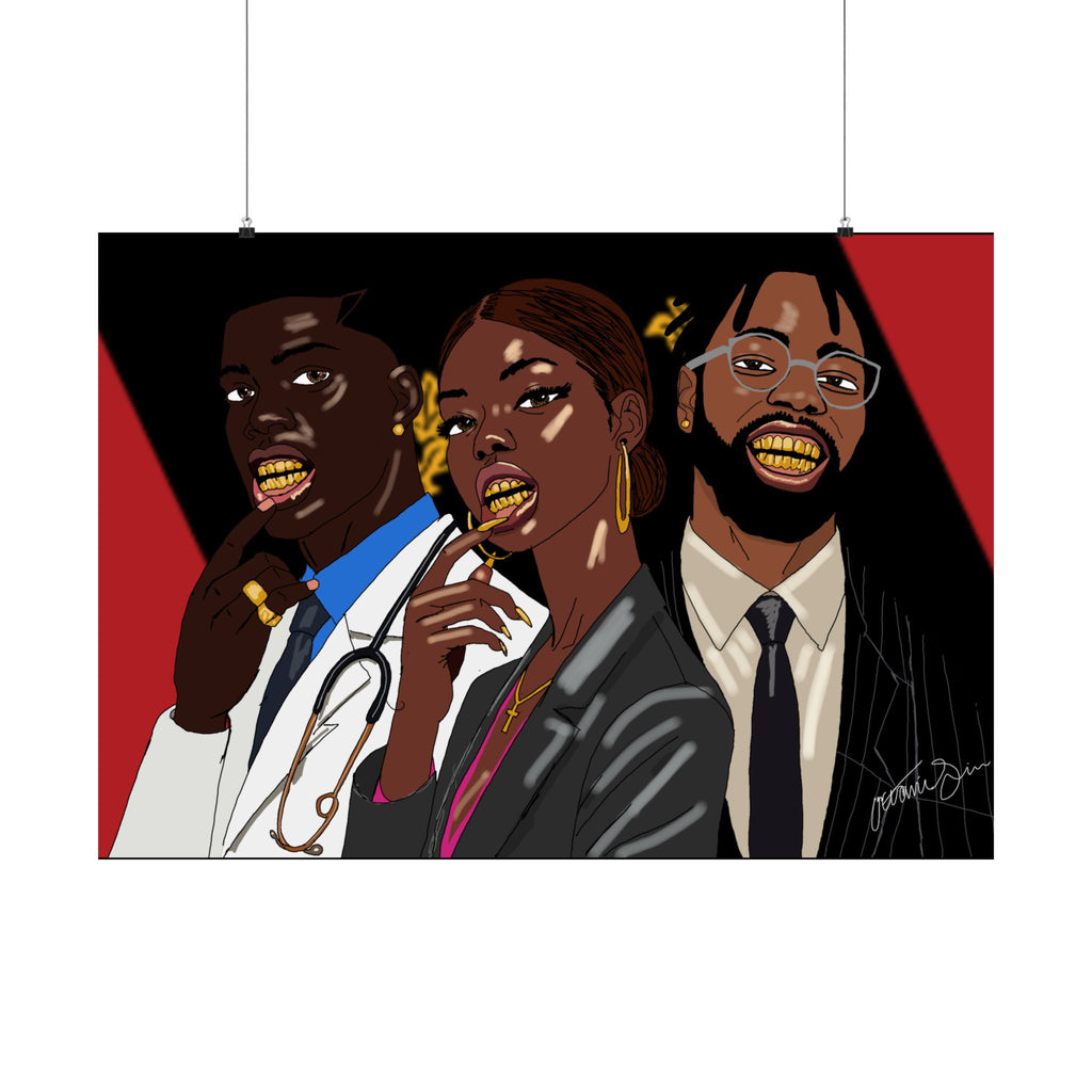 Success Outside the Culture digital drawn Poster