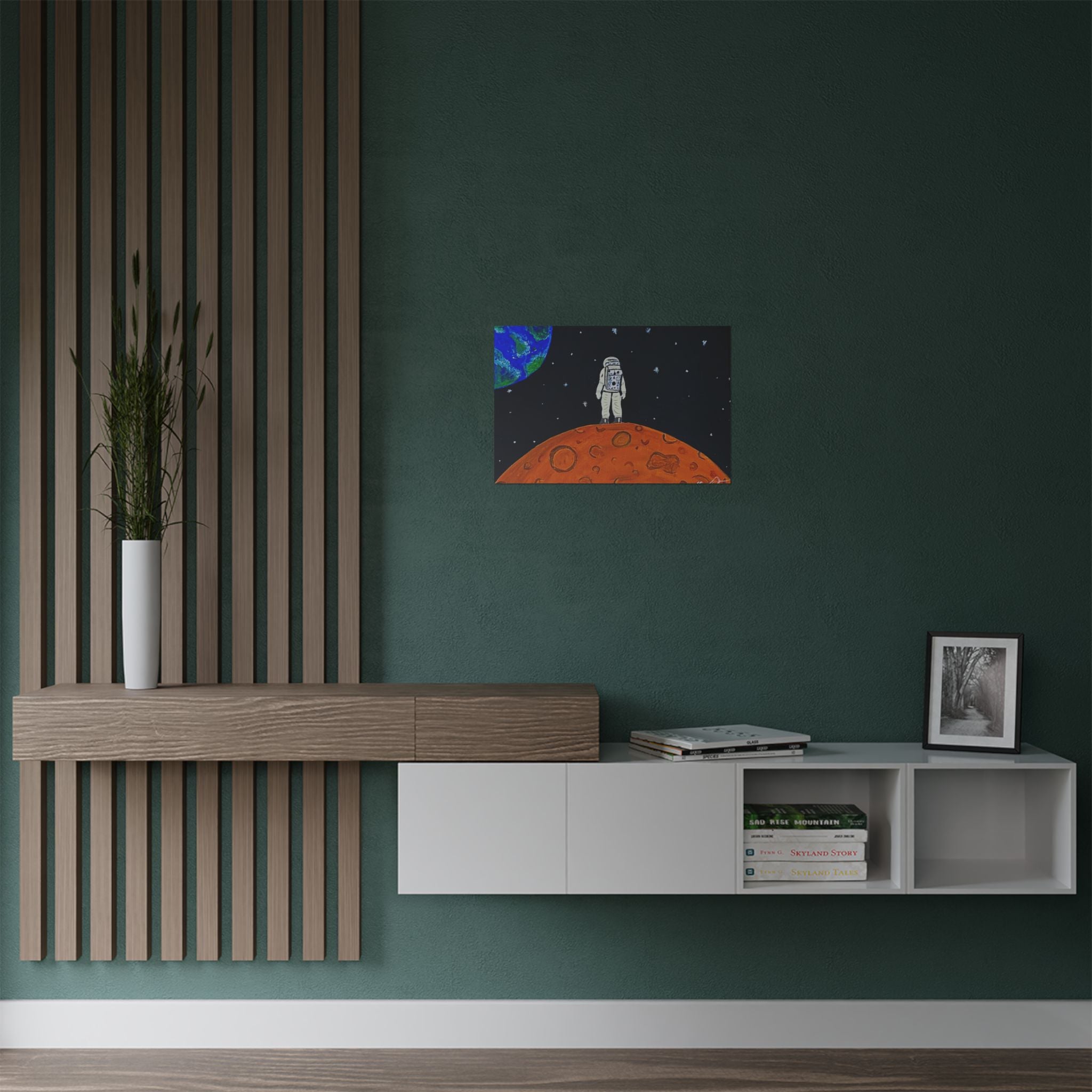 Man on the Orange Moon Poster