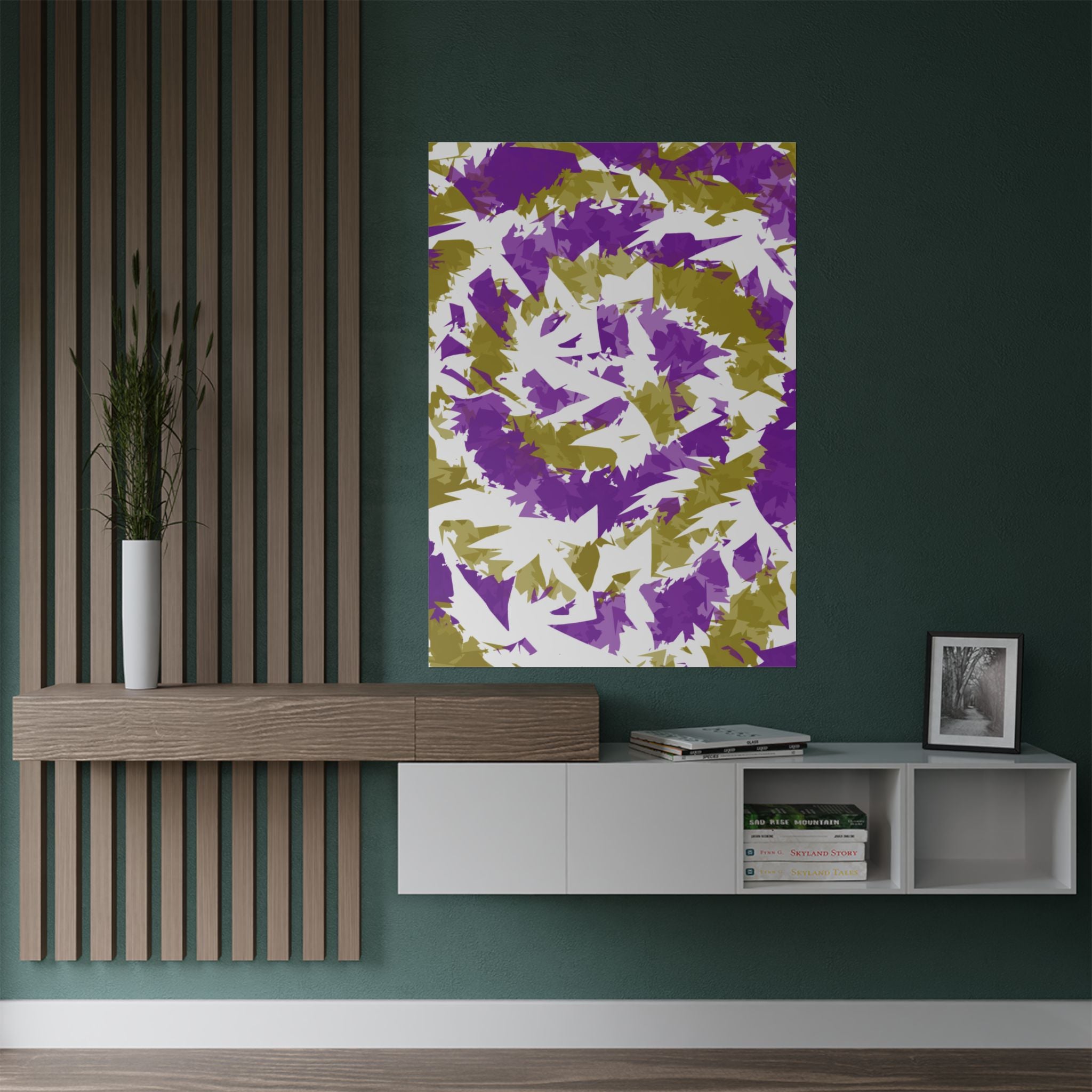 Yellow Purple Spiral (Poster)