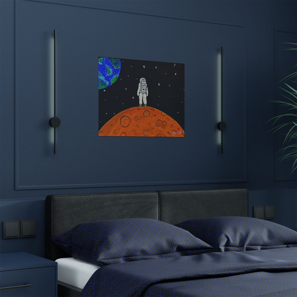 Man on the Orange Moon Poster