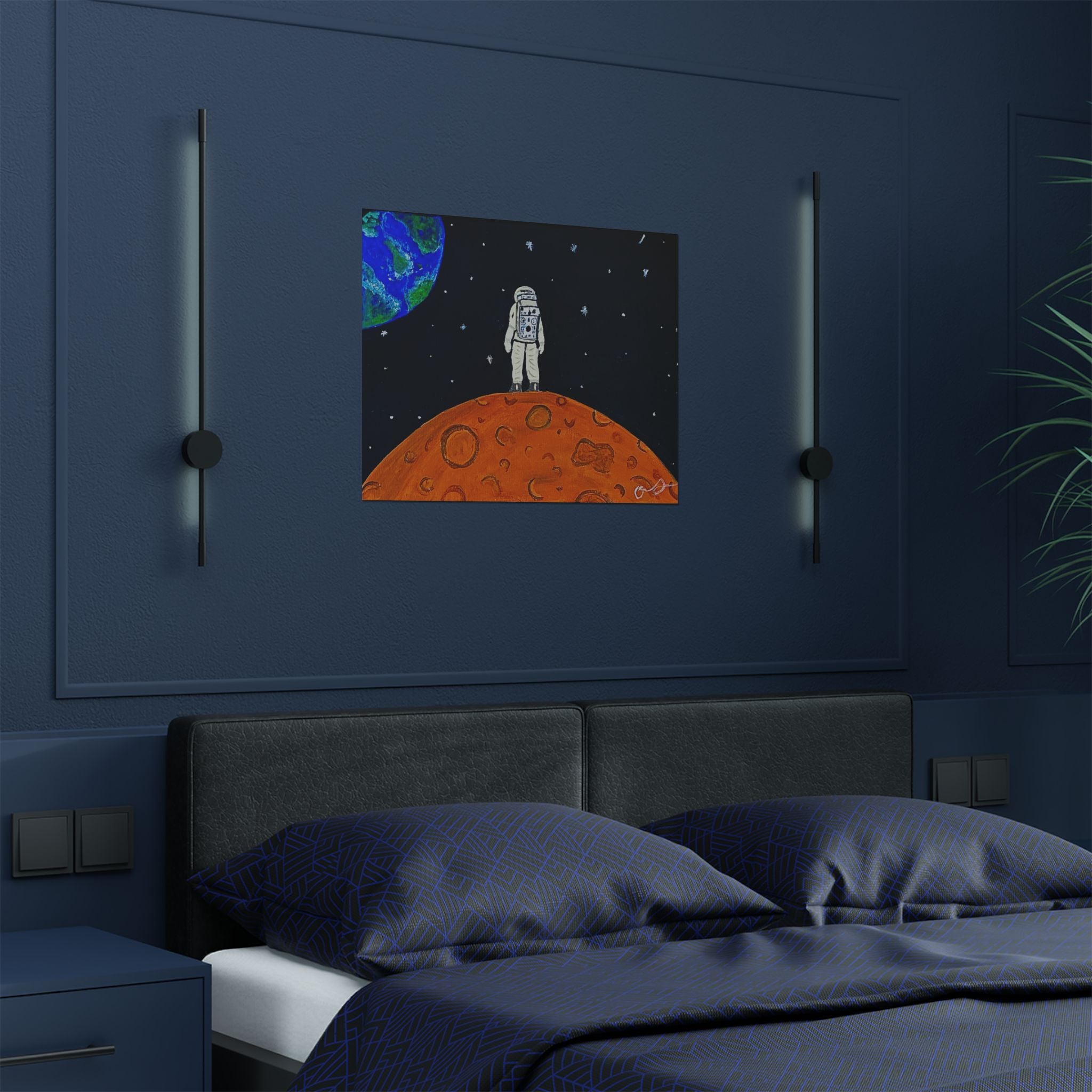 Man on the Orange Moon Poster