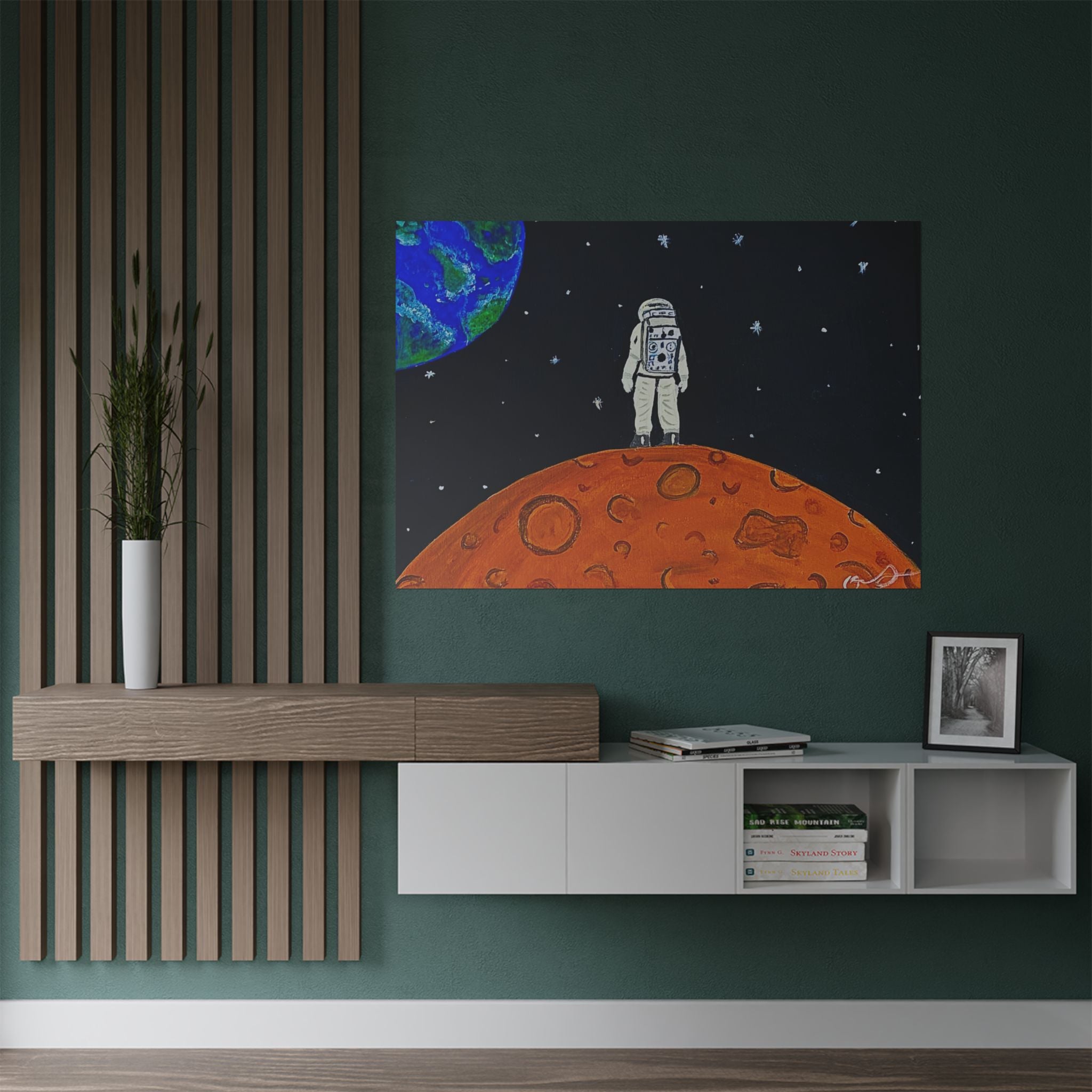 Man on the Orange Moon Poster