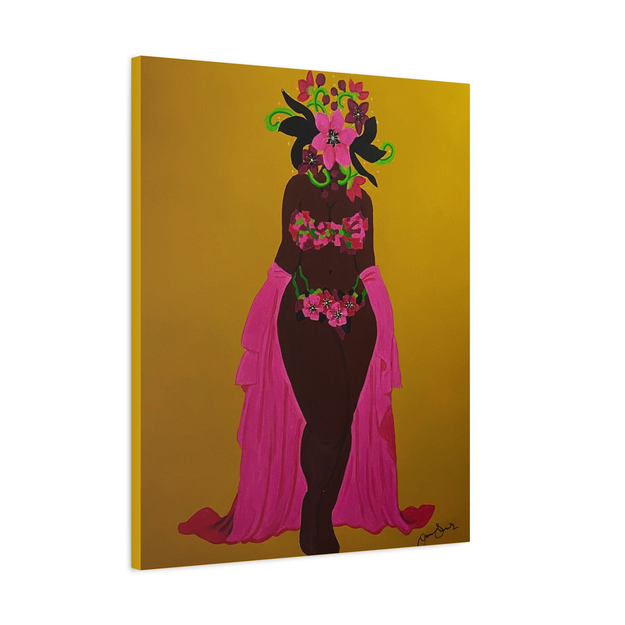 Woman and Her Garden (Painted)