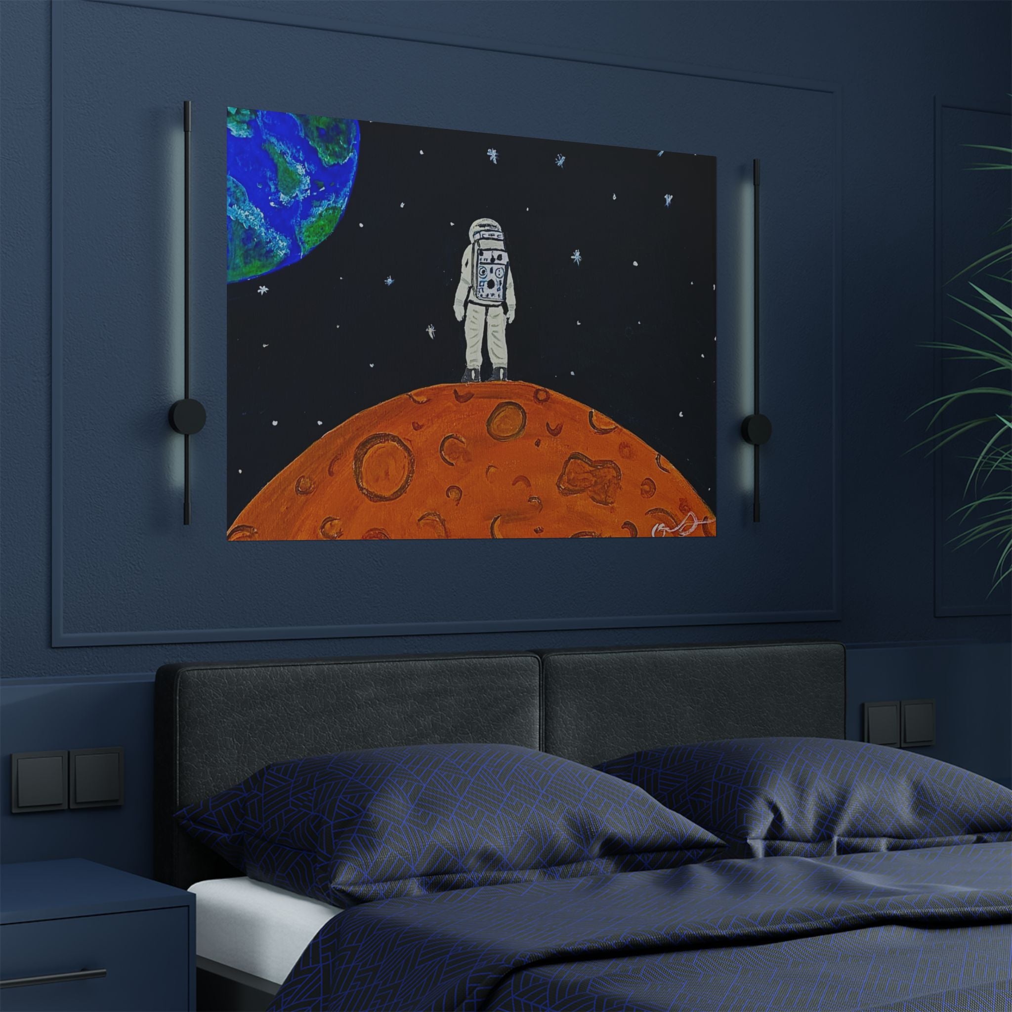 Man on the Orange Moon Poster