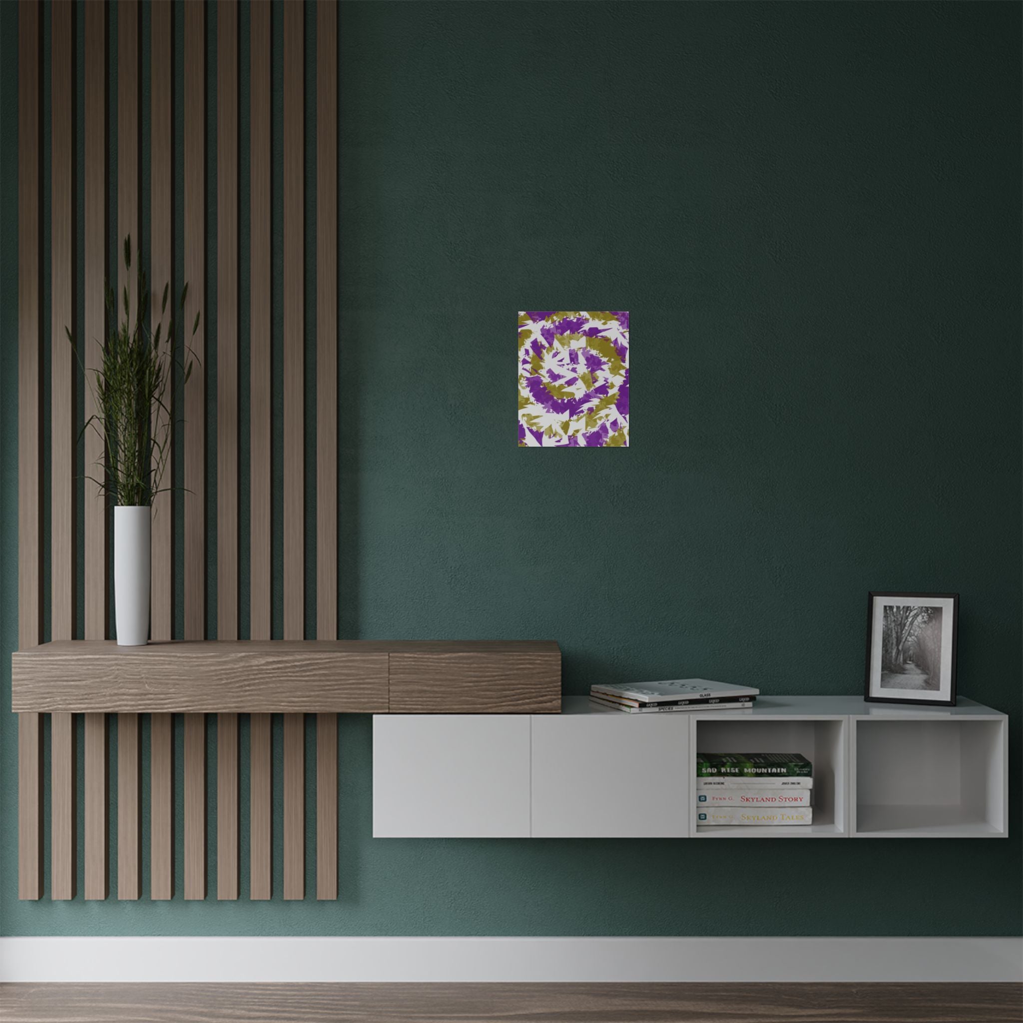 Yellow Purple Spiral (Poster)