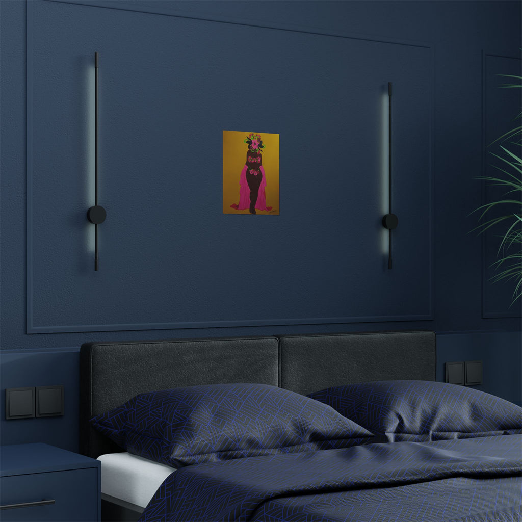 Woman and Her Garden Poster