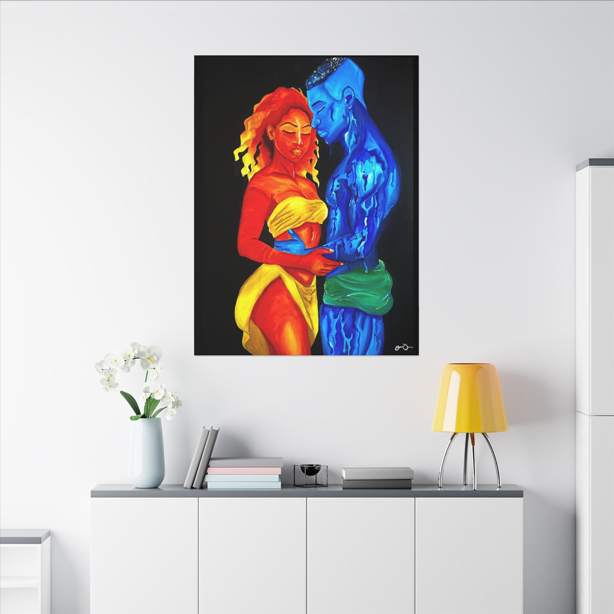 A Love Worth Evaporating For (Painted | Black Background)