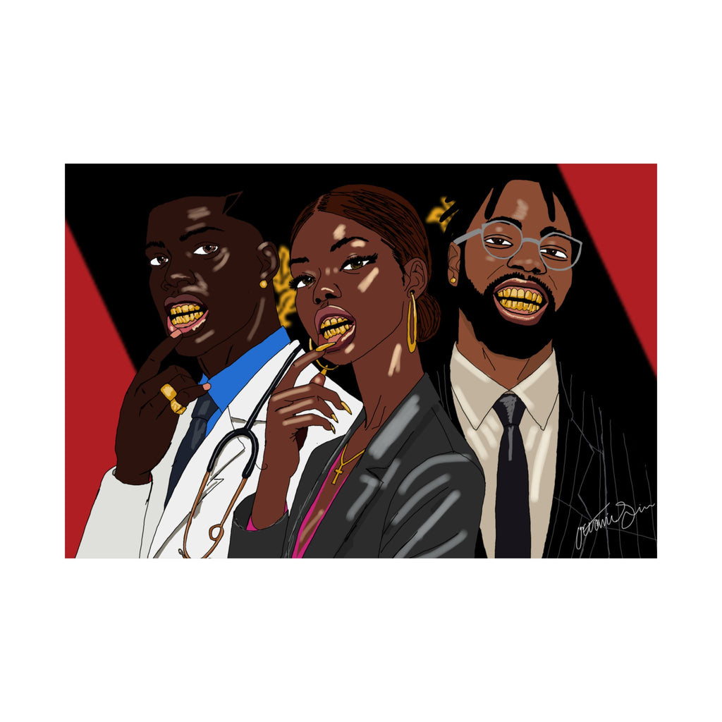 Success Outside the Culture digital drawn Poster