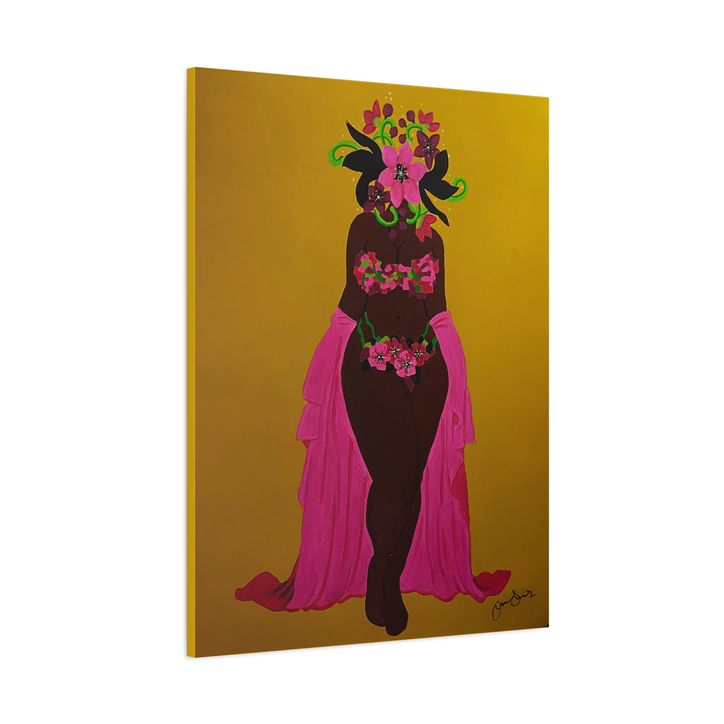 Woman and Her Garden (Painted)