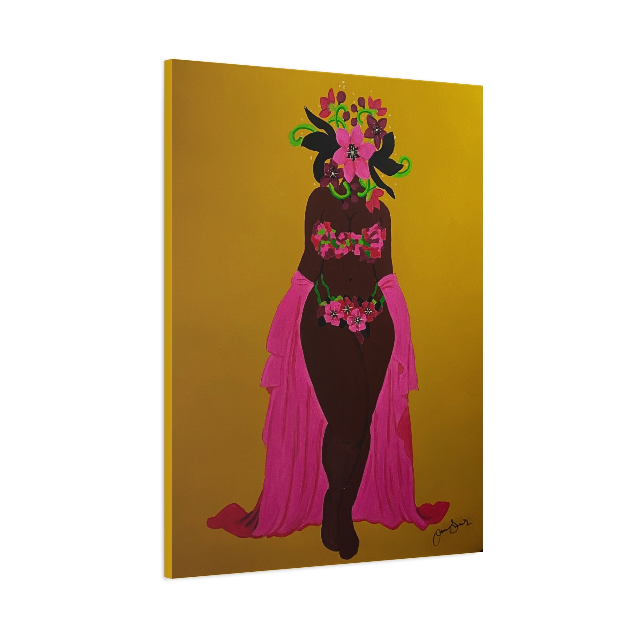 Woman and Her Garden (Painted)