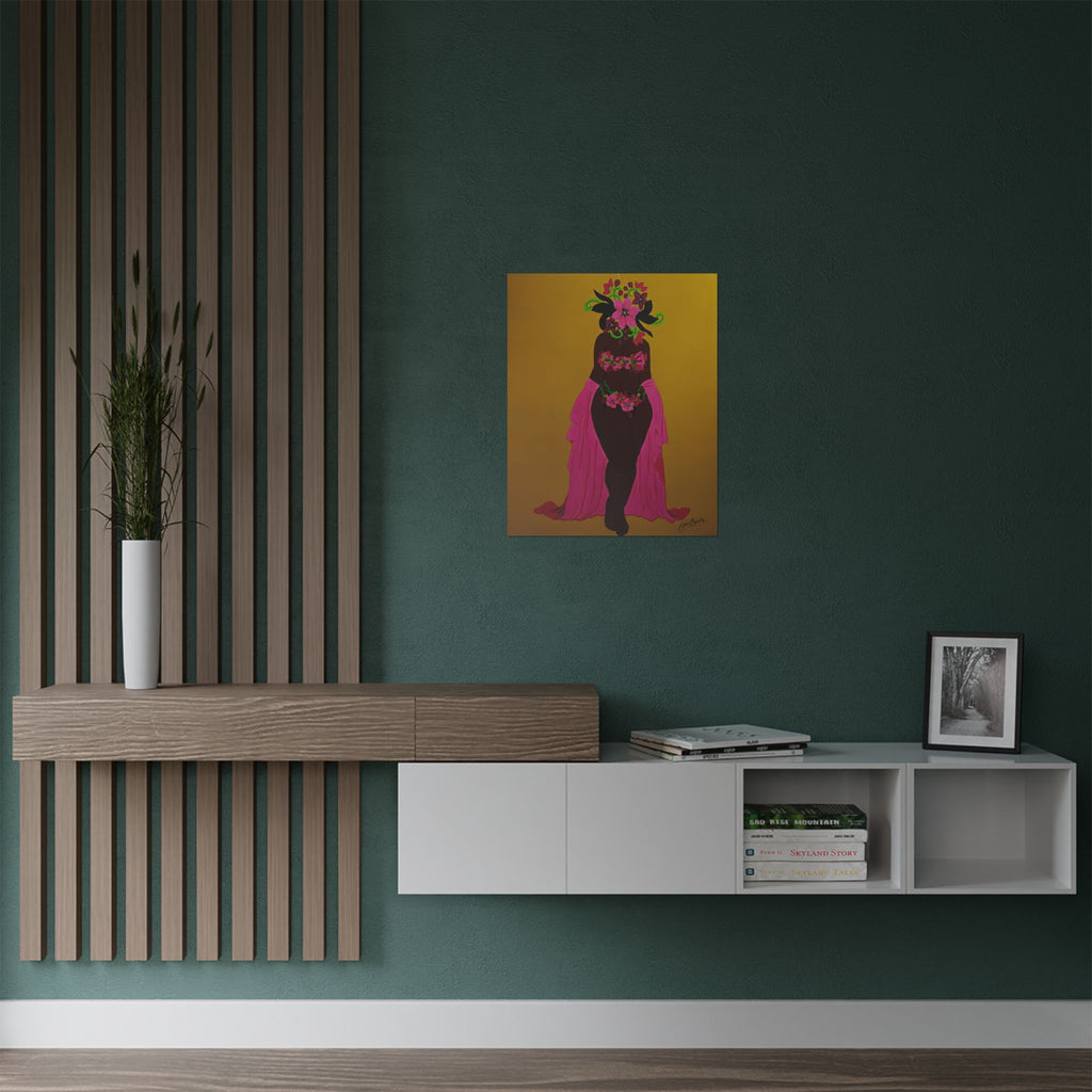 Woman and Her Garden Poster