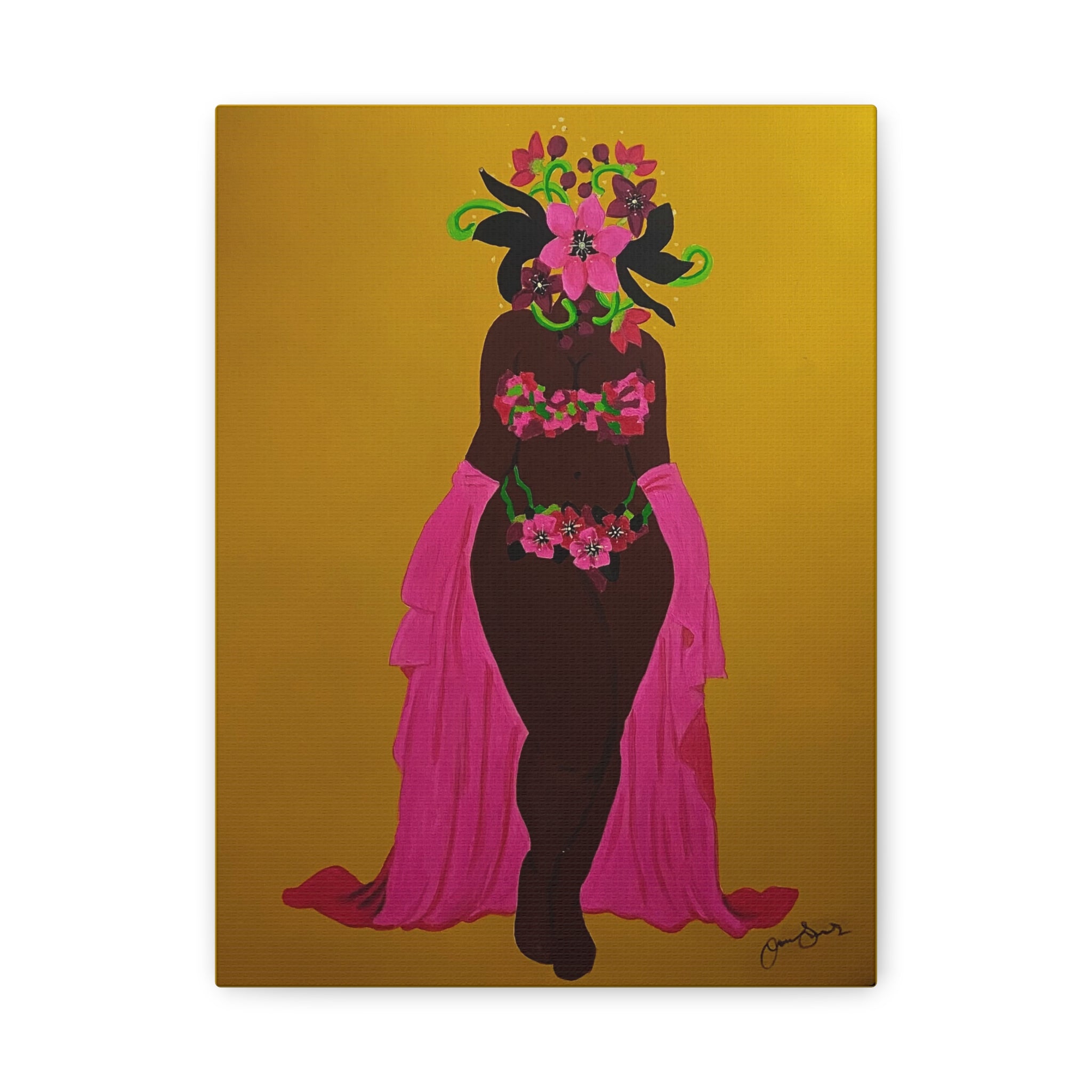 Woman and Her Garden (Painted)