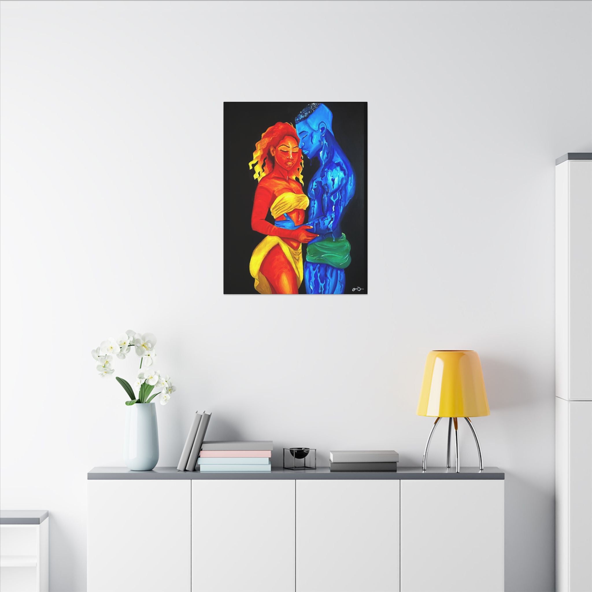A Love Worth Evaporating For (Painted | Black Background)