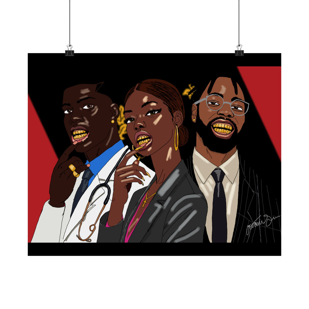 Success Outside the Culture digital drawn Poster