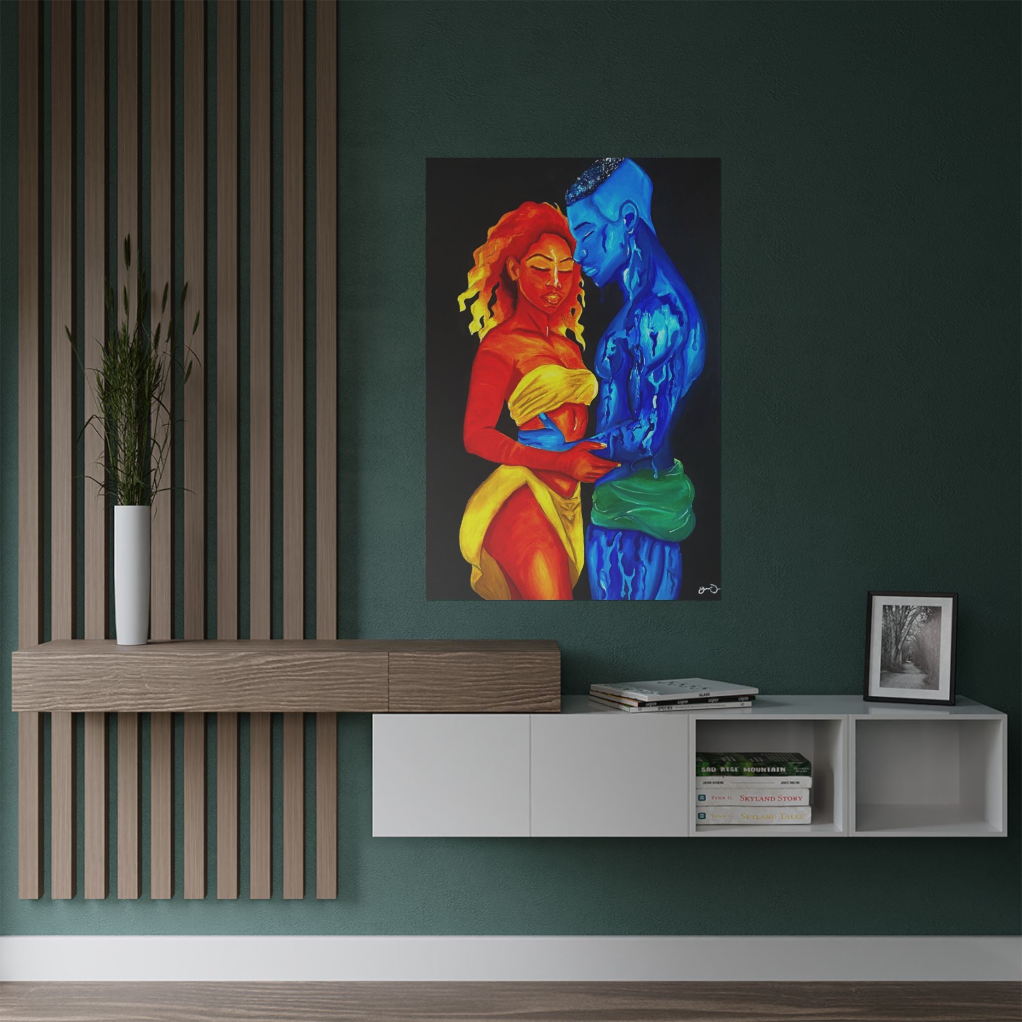 A Love Worth Evaporating For Poster (Black Background)