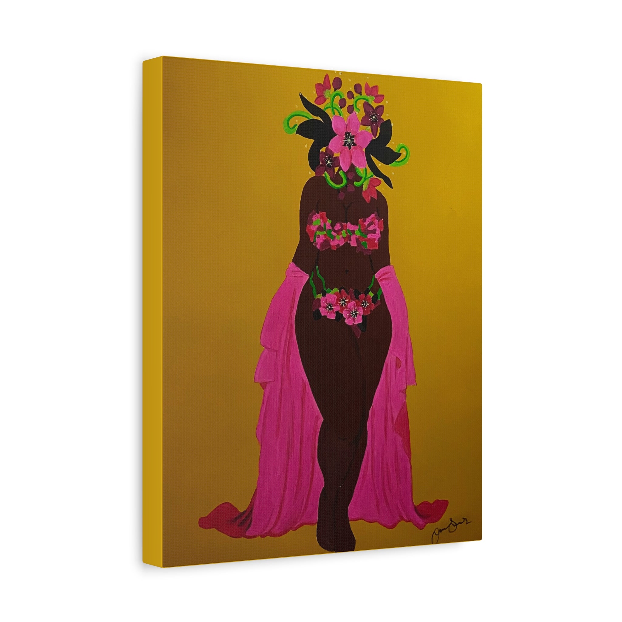 Woman and Her Garden (Painted)